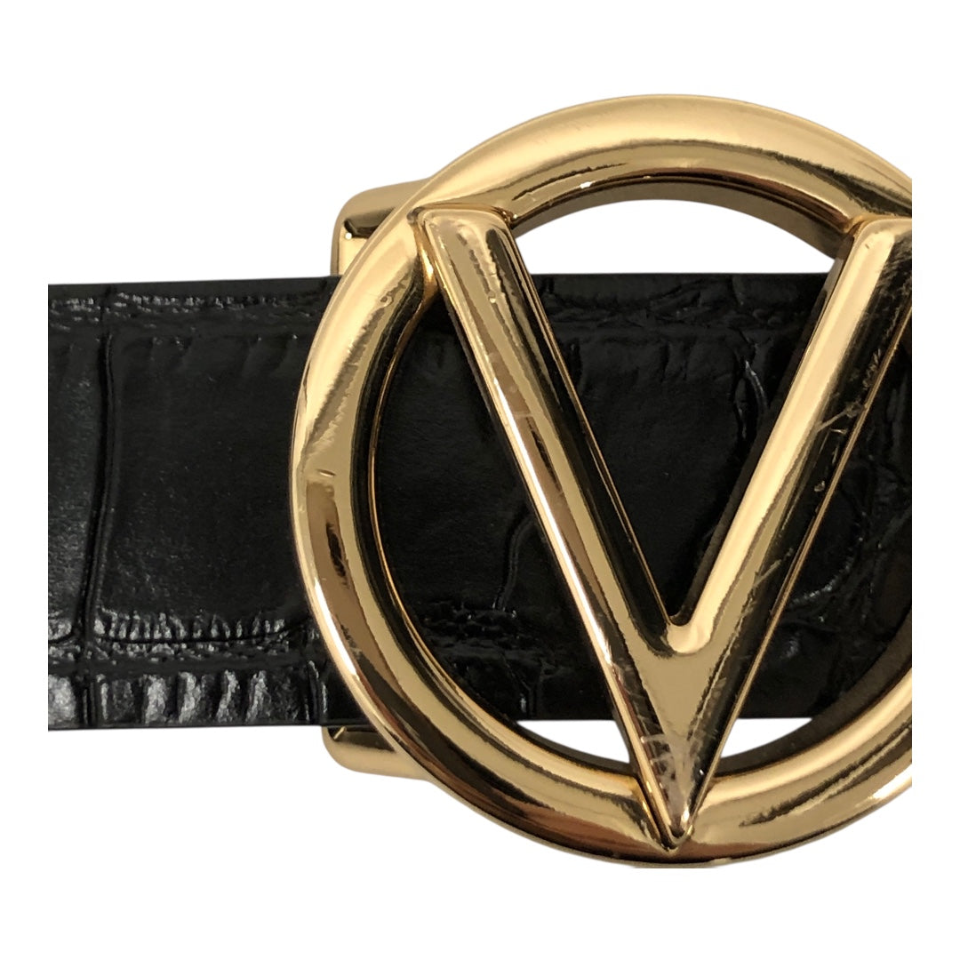 MARIO VALENTINO/Belt/Animal Pattern/Leather/BLK/M's/ view 3
