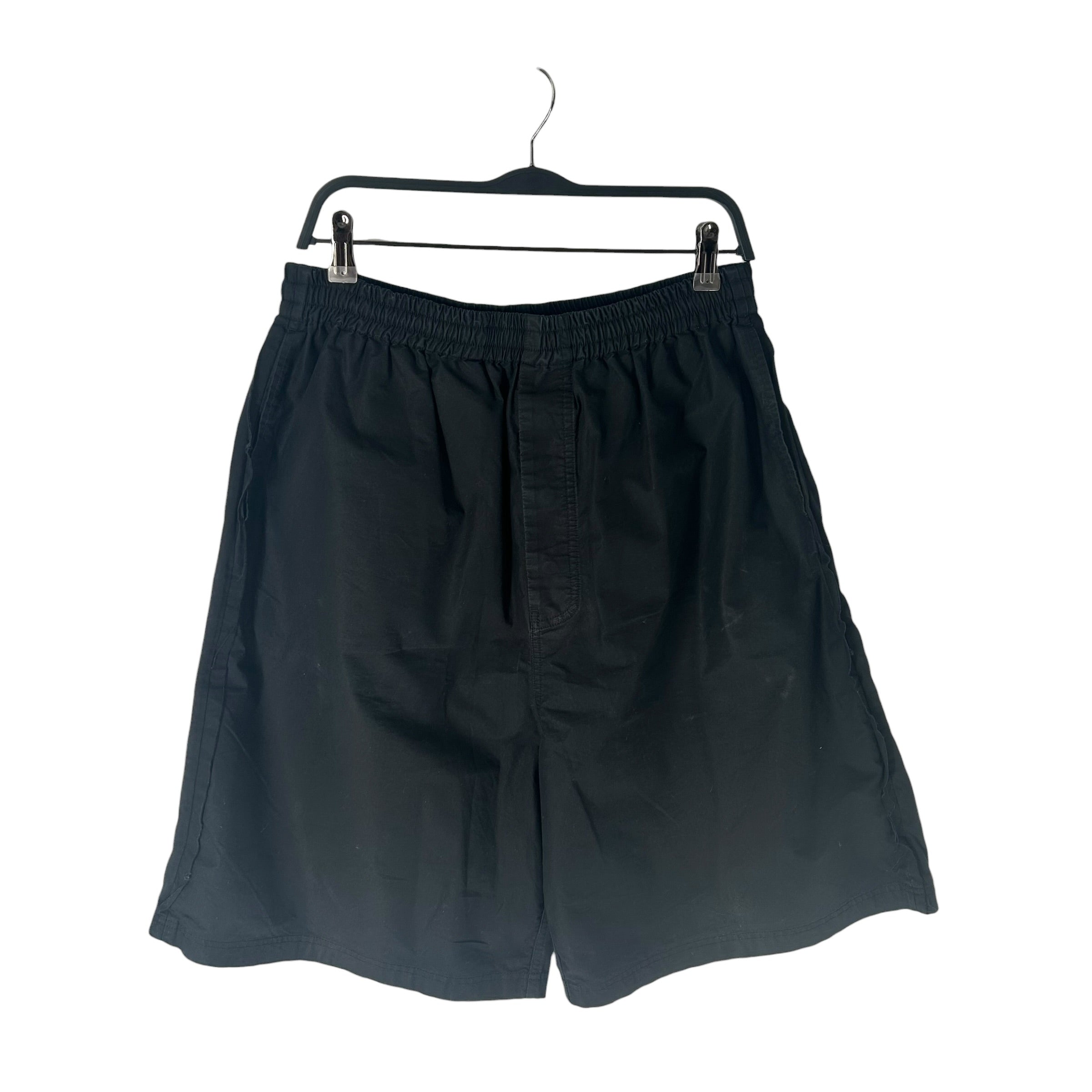 BALENCIAGA/Shorts/S/Cotton/BLK/buttoned shorts view 1