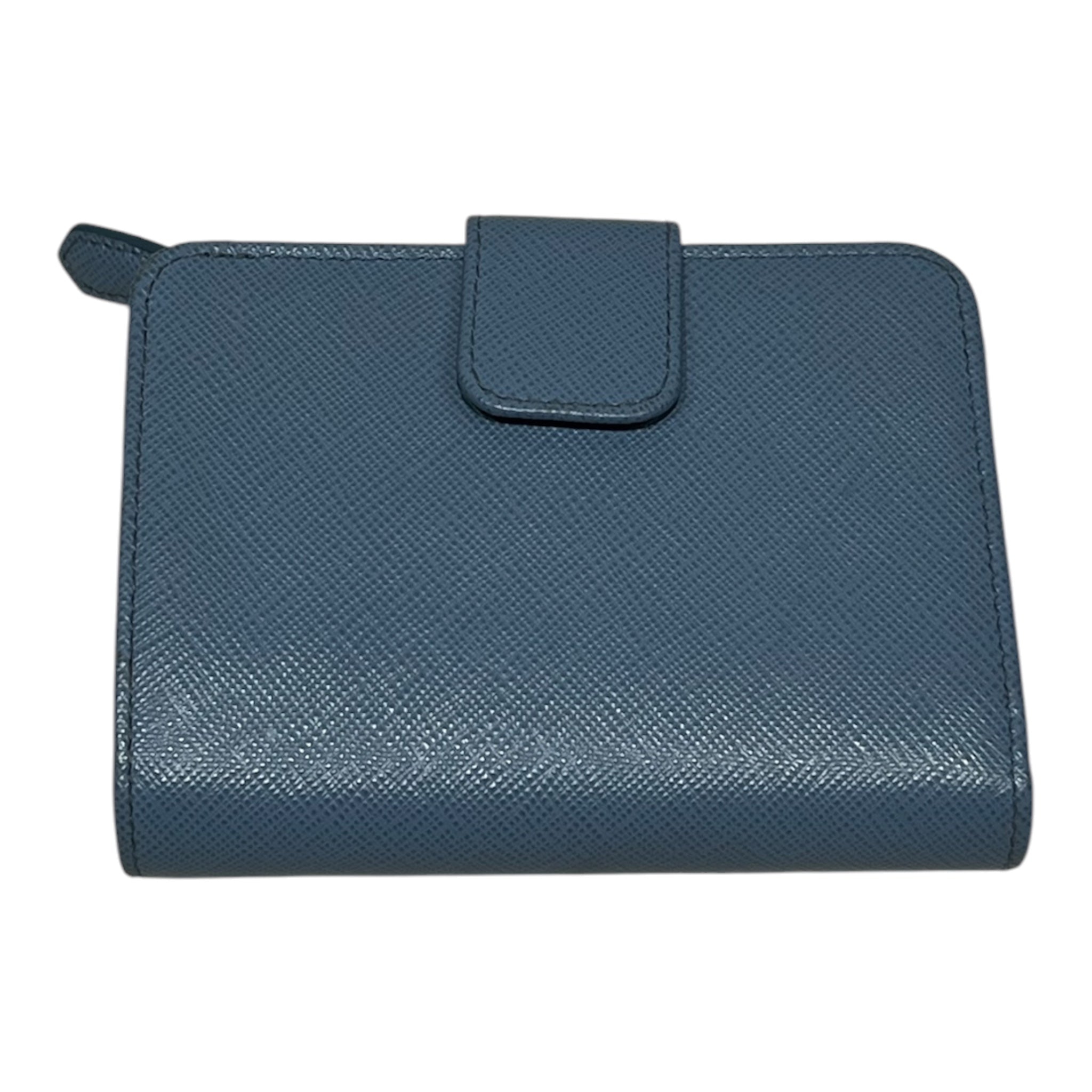 PRADA/Trifold Wallet/Leather/IDG/L's/Gold zip Wallet view 2