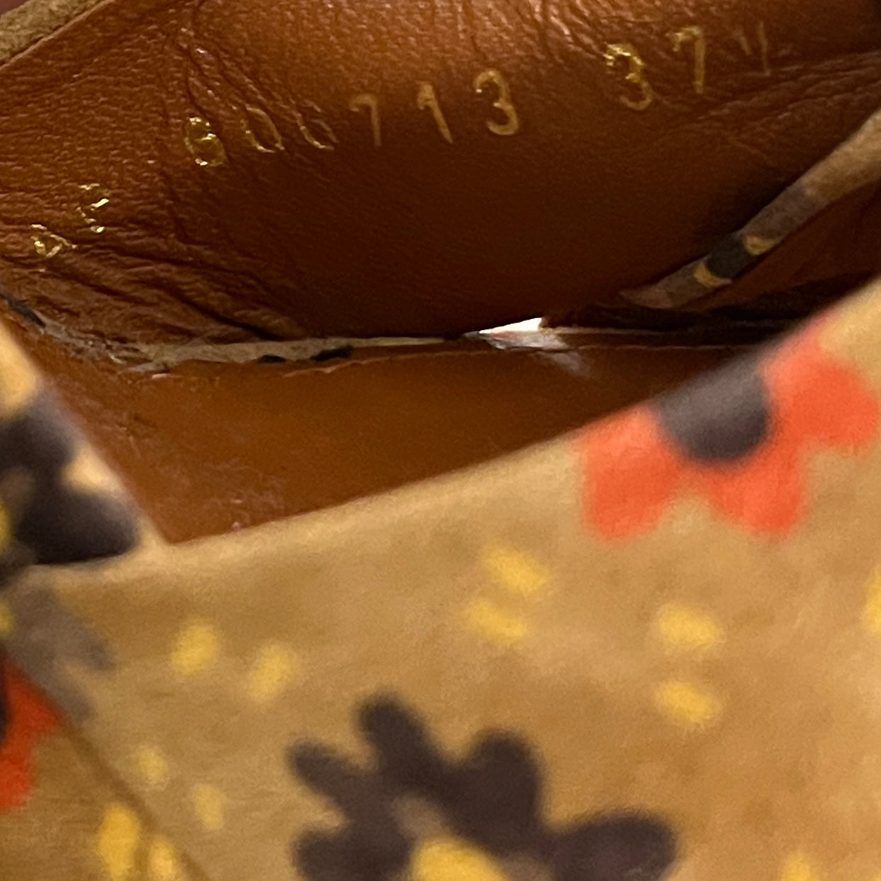 SAINT LAURENT/Heels/EU 37.5/Floral Pattern/ORN/Ankle Strap/BIANCA PLATFORM SANDALS view 6