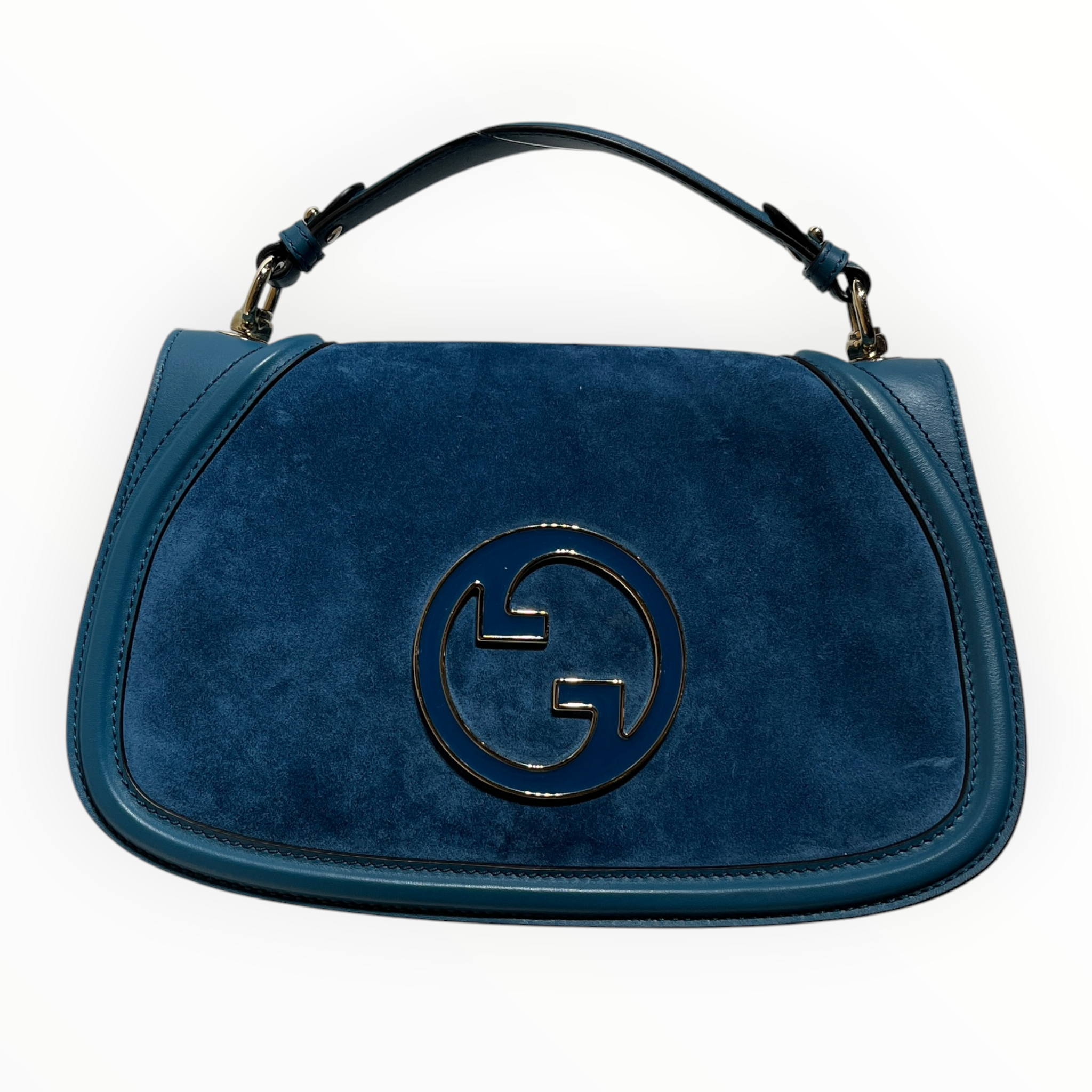 GUCCI/Cross Body Bag/Suede/BLU/BLONDIE SUEDE view 1