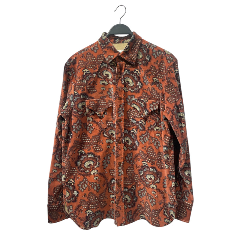 AA DOPPIAA/LS Shirt/41/Suede/BRD/Paisley/