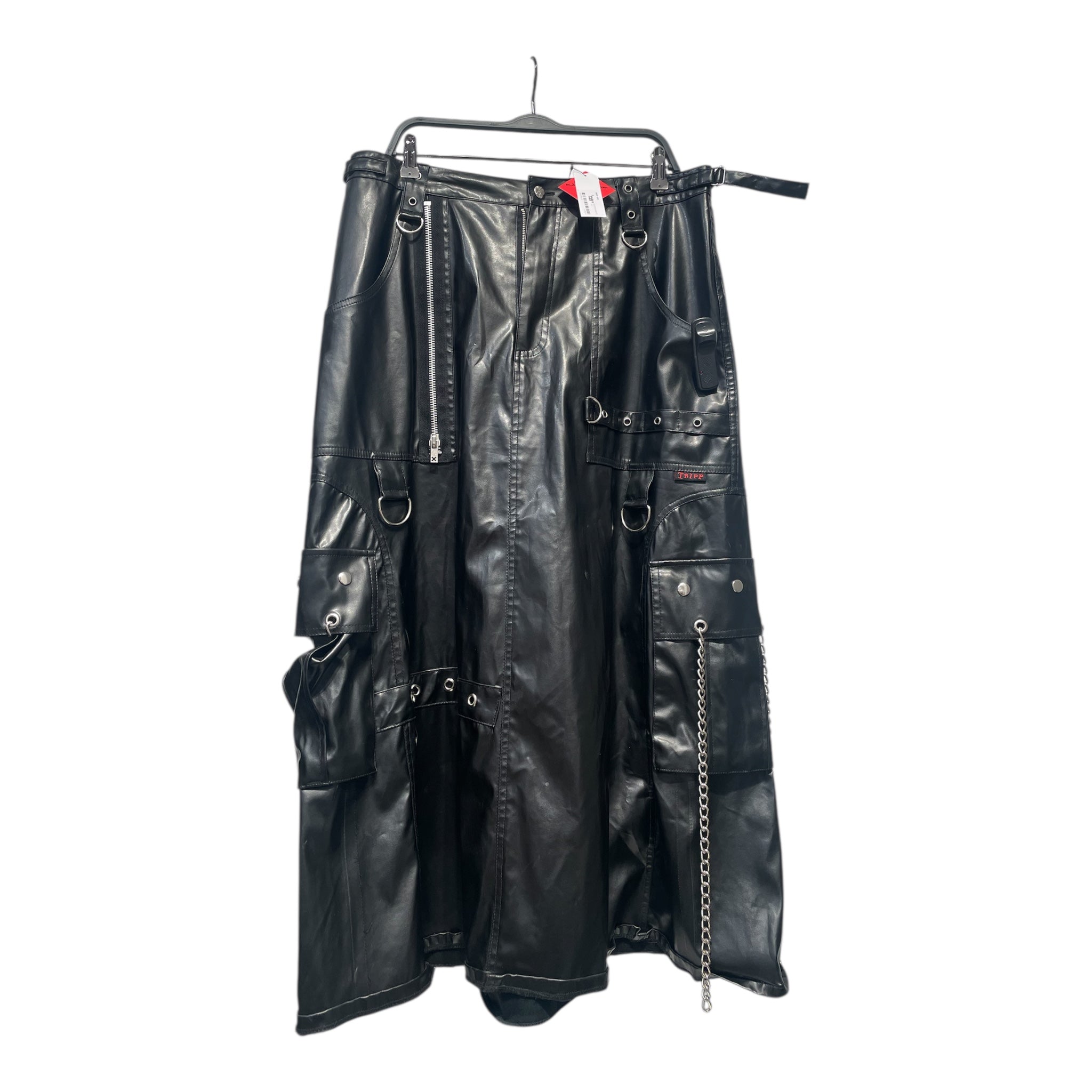 TRIPP NYC/Skirt/L/Leather/BLK/ view 1