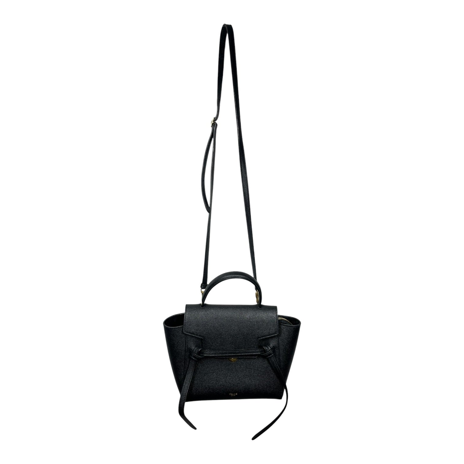 CELINE/Cross Body Bag/Leather/BLK/MICRO BELT BAG view 1