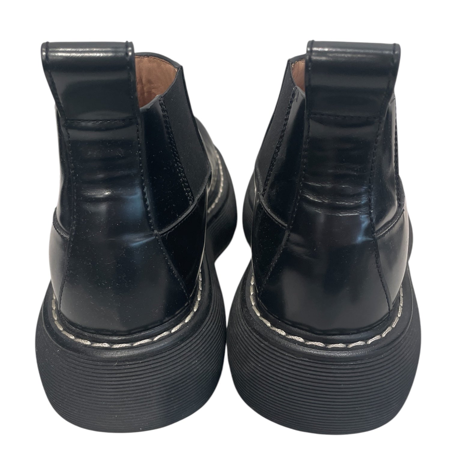 BOTTEGA VENETA/Chelsea Boots/EU 41/Leather/BLK/PLSTFORM view 3