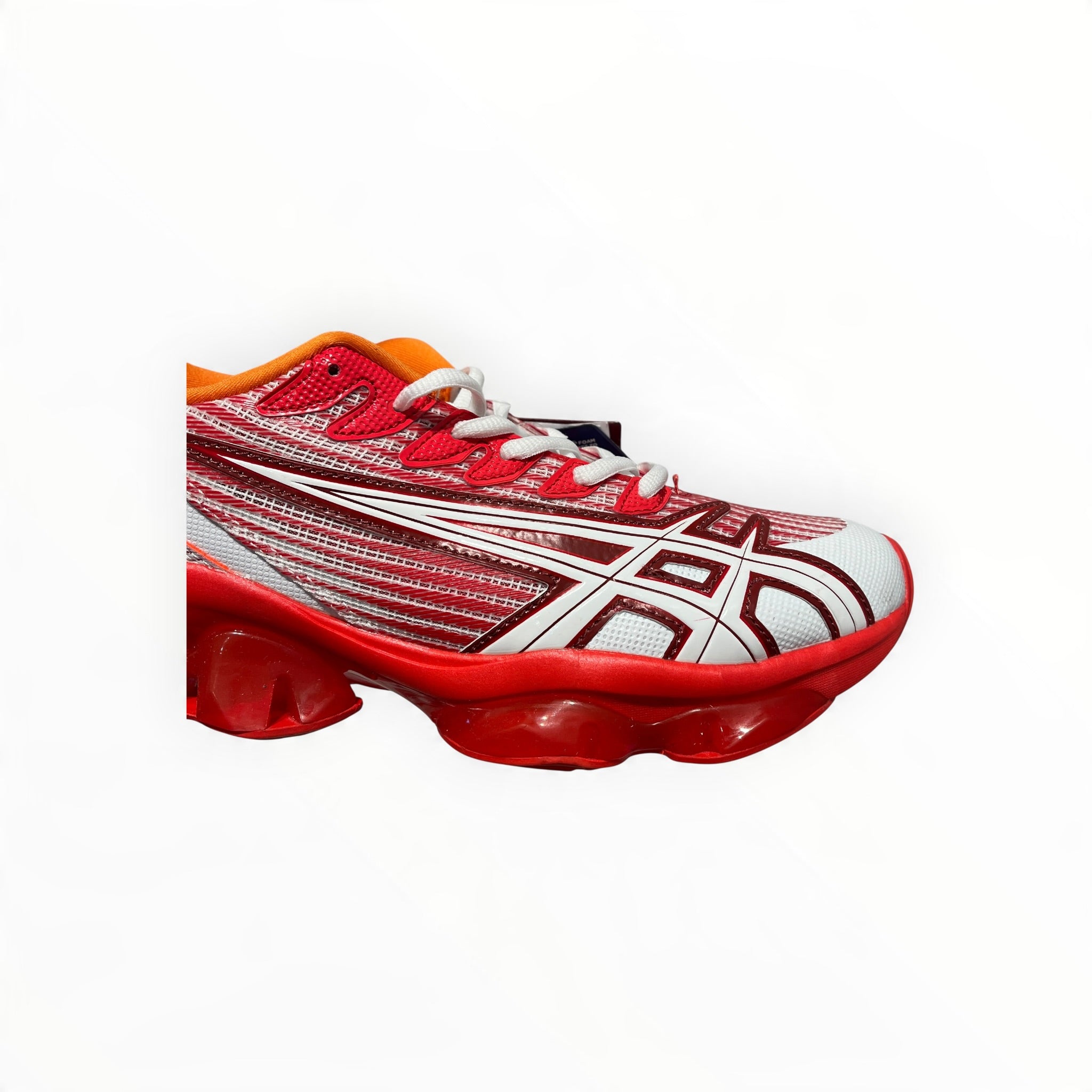 ASICS/Kiko Kostadinov/Low-Sneakers/US 9.5/Graphic/Nylon/RED/GEL-QUANTUM LEVITRACK view 3
