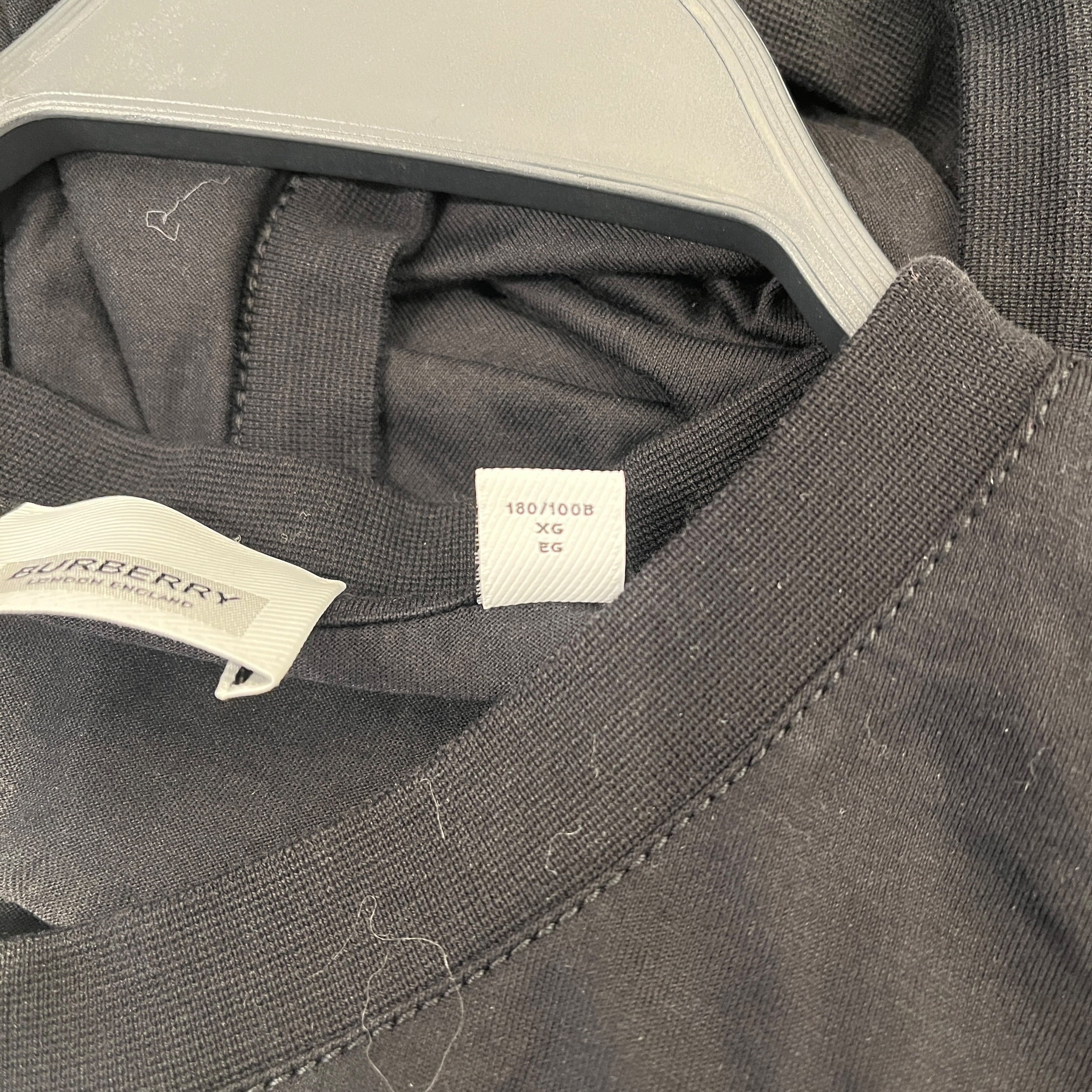 BURBERRY LONDON/T-Shirt/XL/Cotton/BLK/HOLES IN CHEST view 5