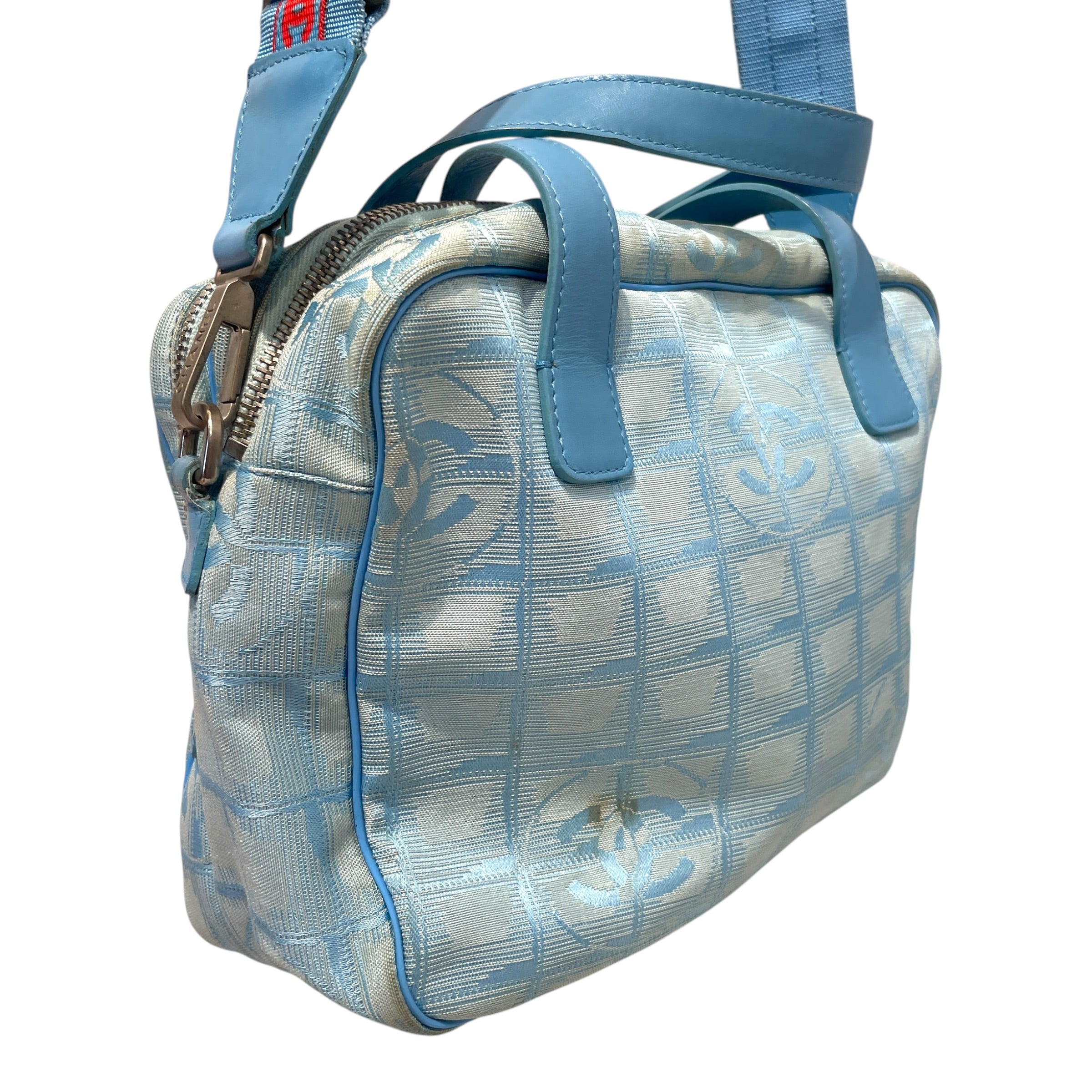 CHANEL/Cross Body Bag/Nylon/BLU/Travel Line view 4