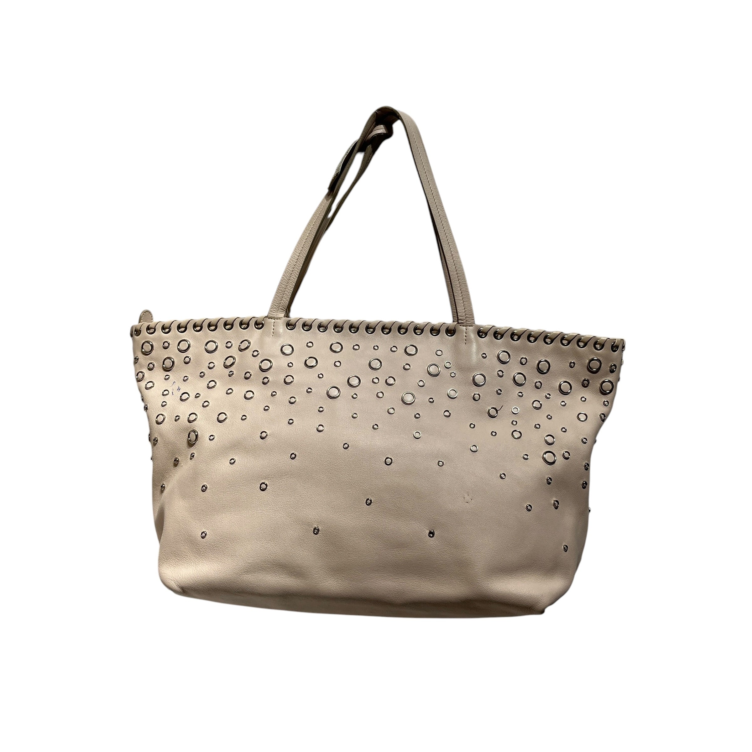 Salvatore Ferragamo/Tote Bag/Leather/PNK/braided trim w studs view 2