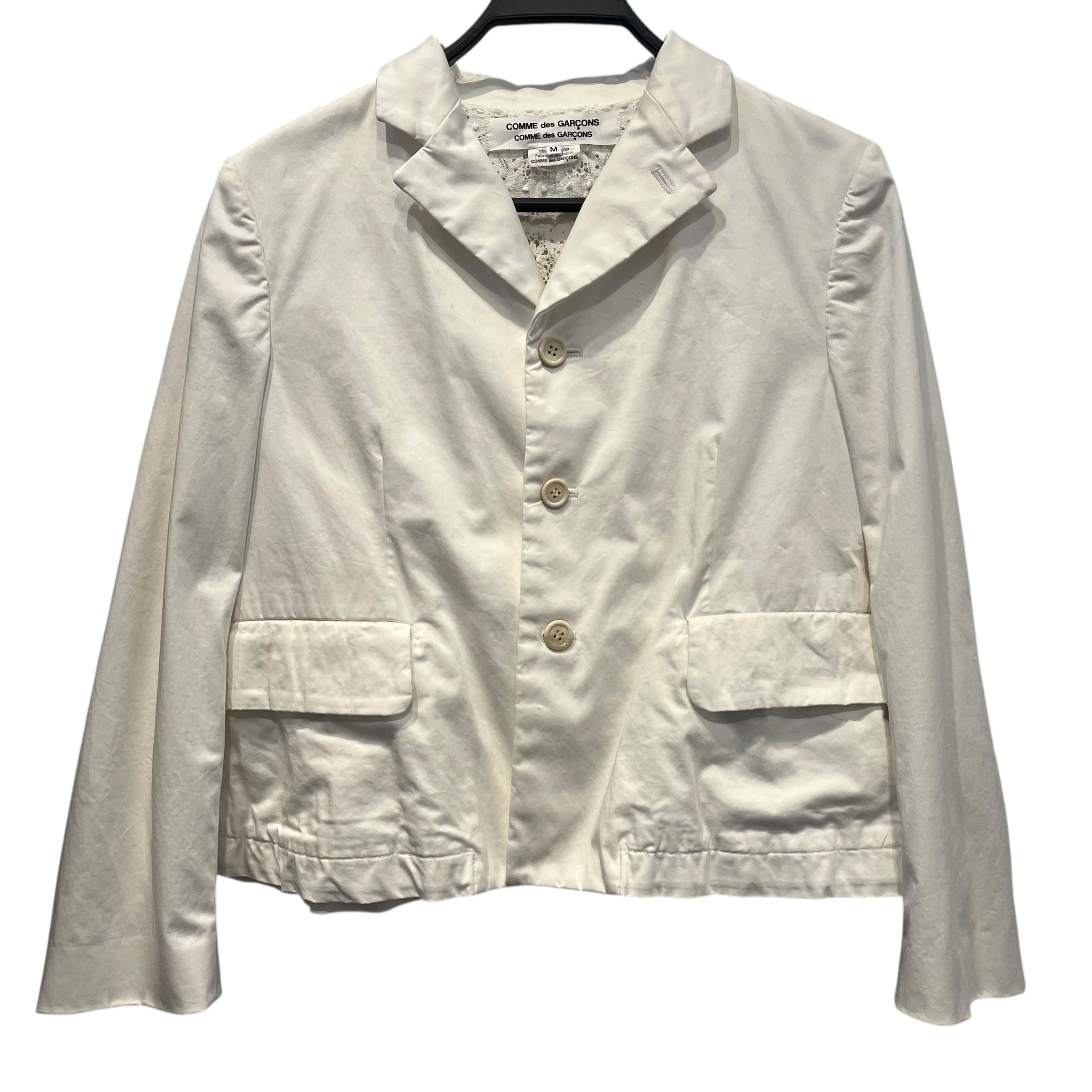COMME des GARCONS COMME des GARCONS/Jacket/M/Cotton/WHT/ view 1