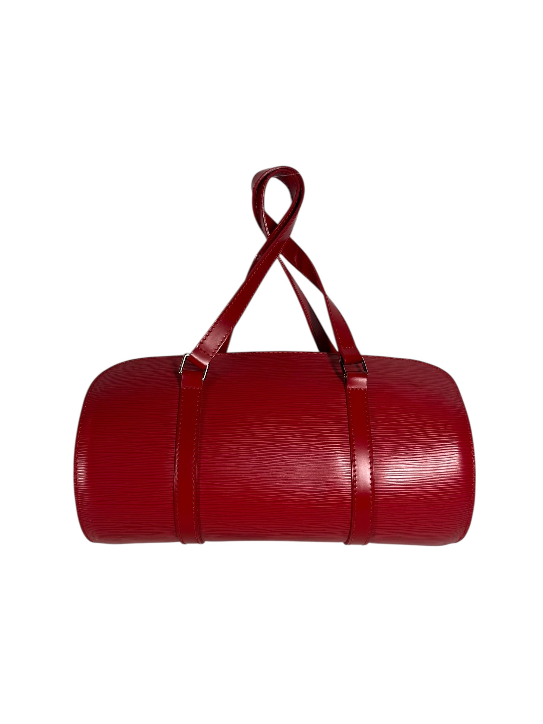 LOUIS VUITTON/Pouch/Leather/RED/epi leather soufflet view 2