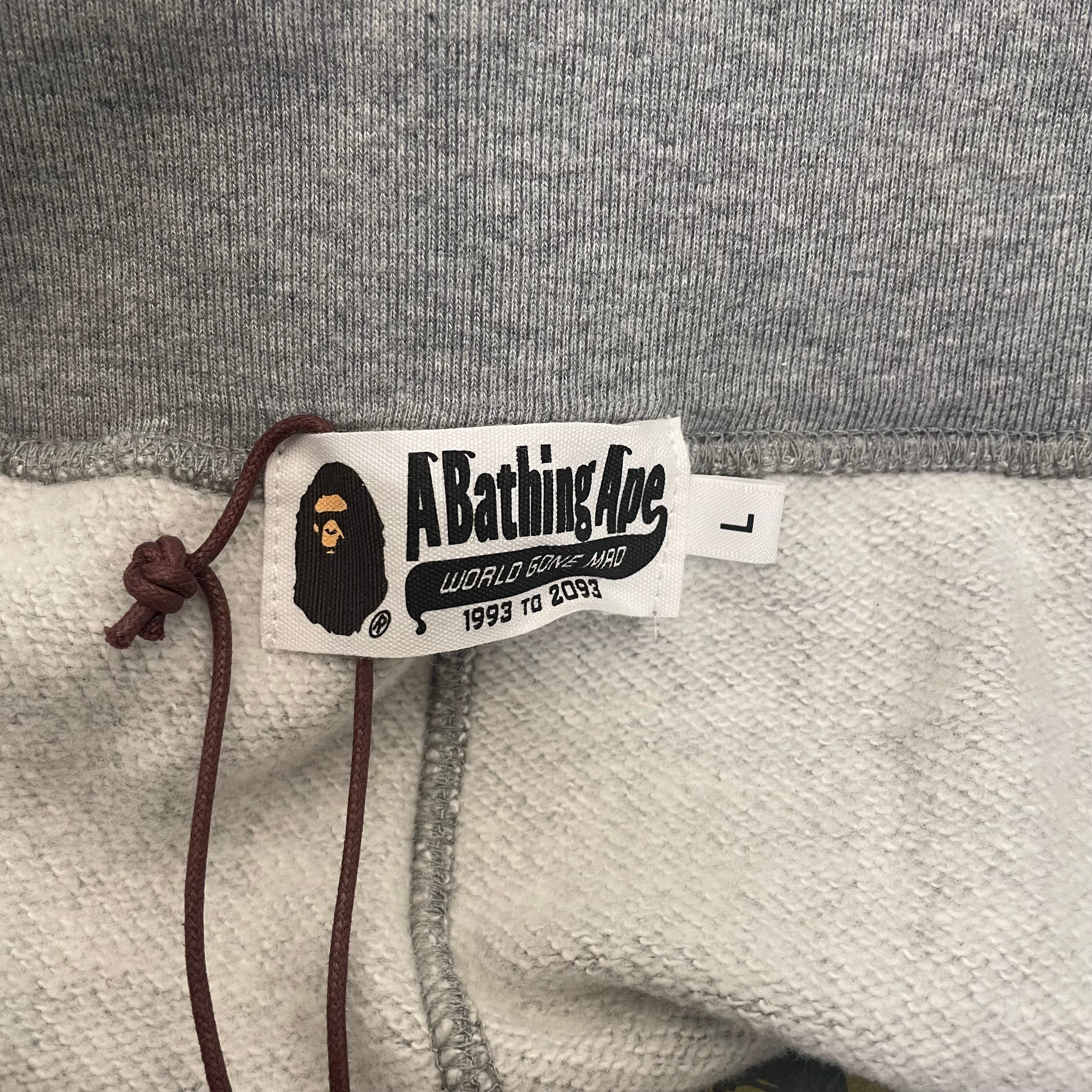 A BATHING APE/Pants/L/Cotton/GRY/patches view 3