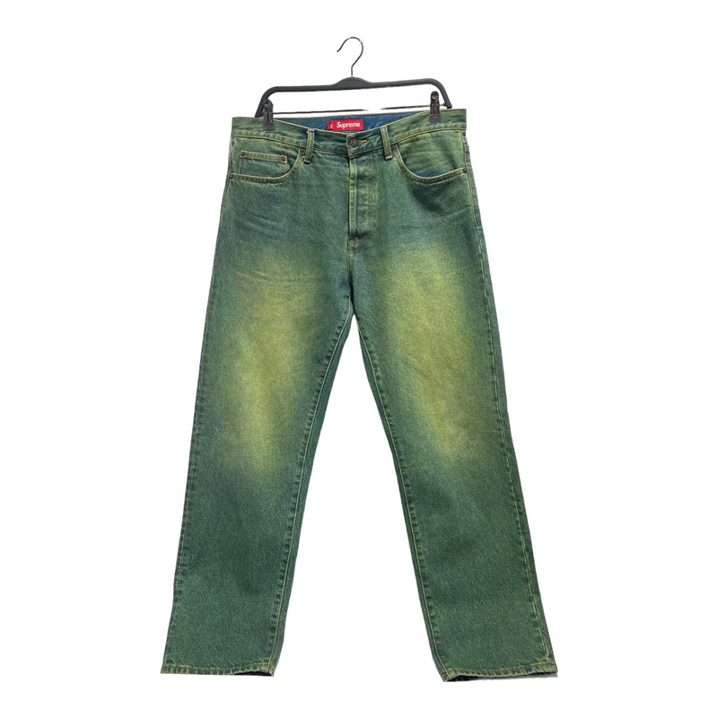 Supreme/Straight Pants/32/Denim/GRN/Green Wash Jeans