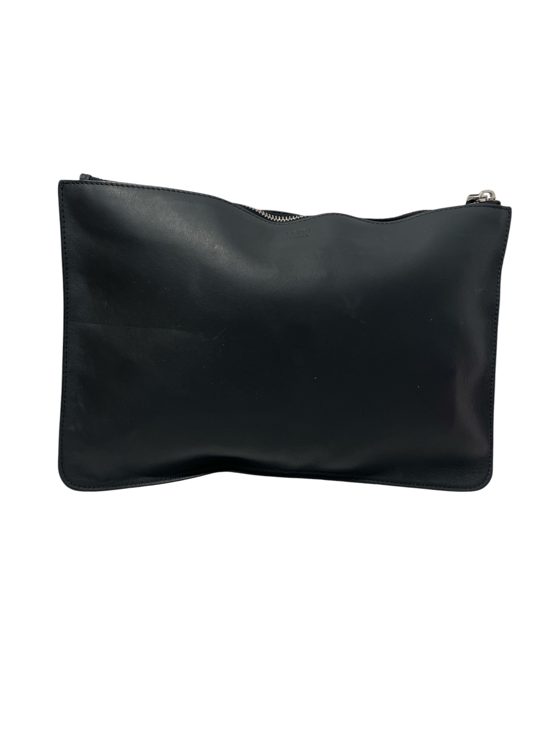 FENDI/Clutch Bag/Leather/BLK/FENDI MONSTER CLUTCH view 2
