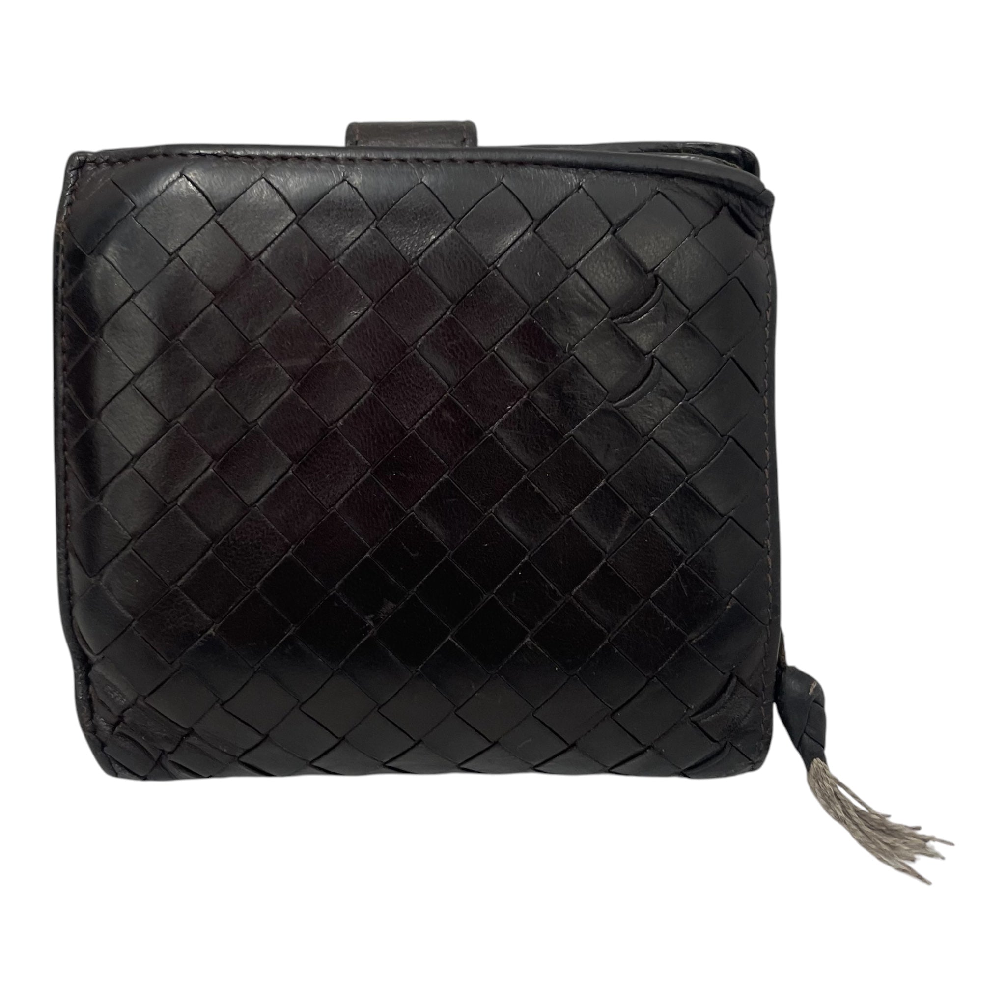 BOTTEGA VENETA/Bifold Wallet/Leather/BRW/M's/Diamond Pattern view 2
