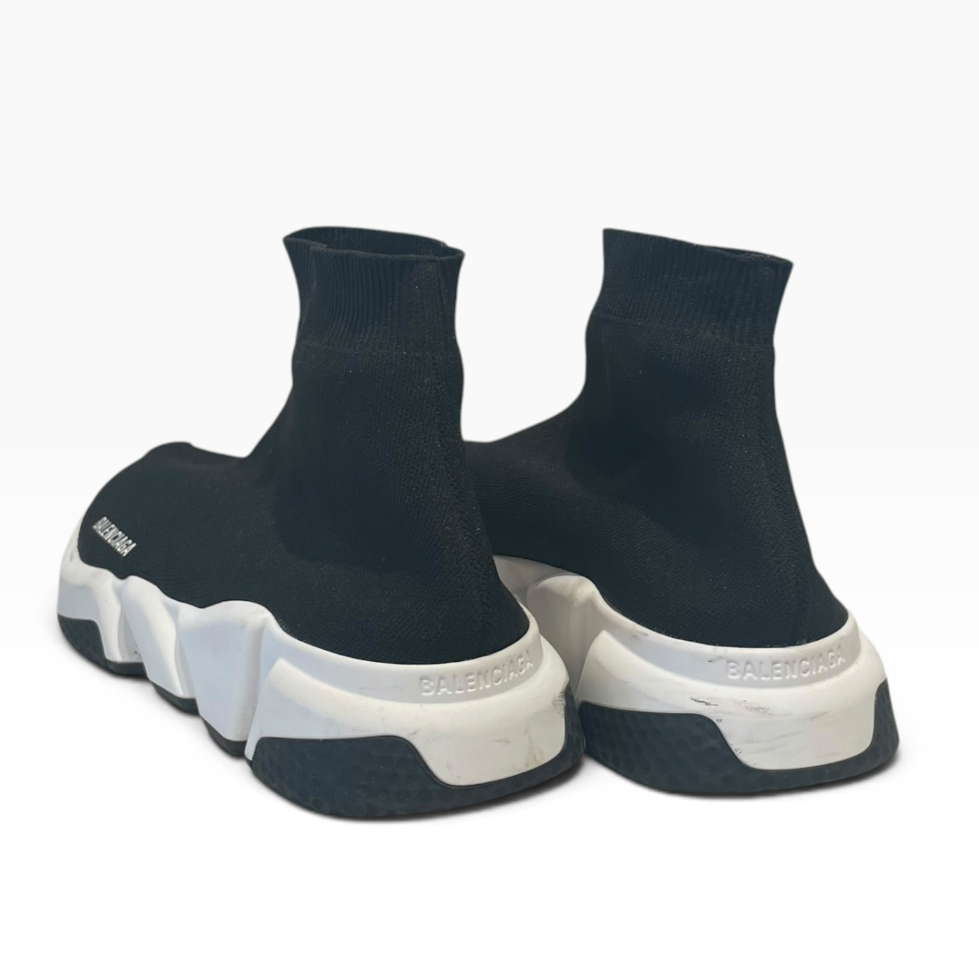 BALENCIAGA/Hi-Sneakers/US 12/Cotton/BLK/speed runners view 2