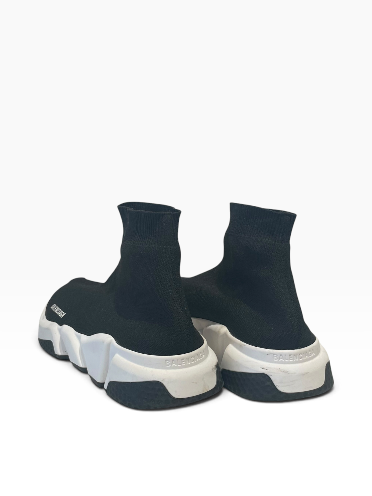 BALENCIAGA/Hi-Sneakers/US 12/Cotton/BLK/speed runners view 2