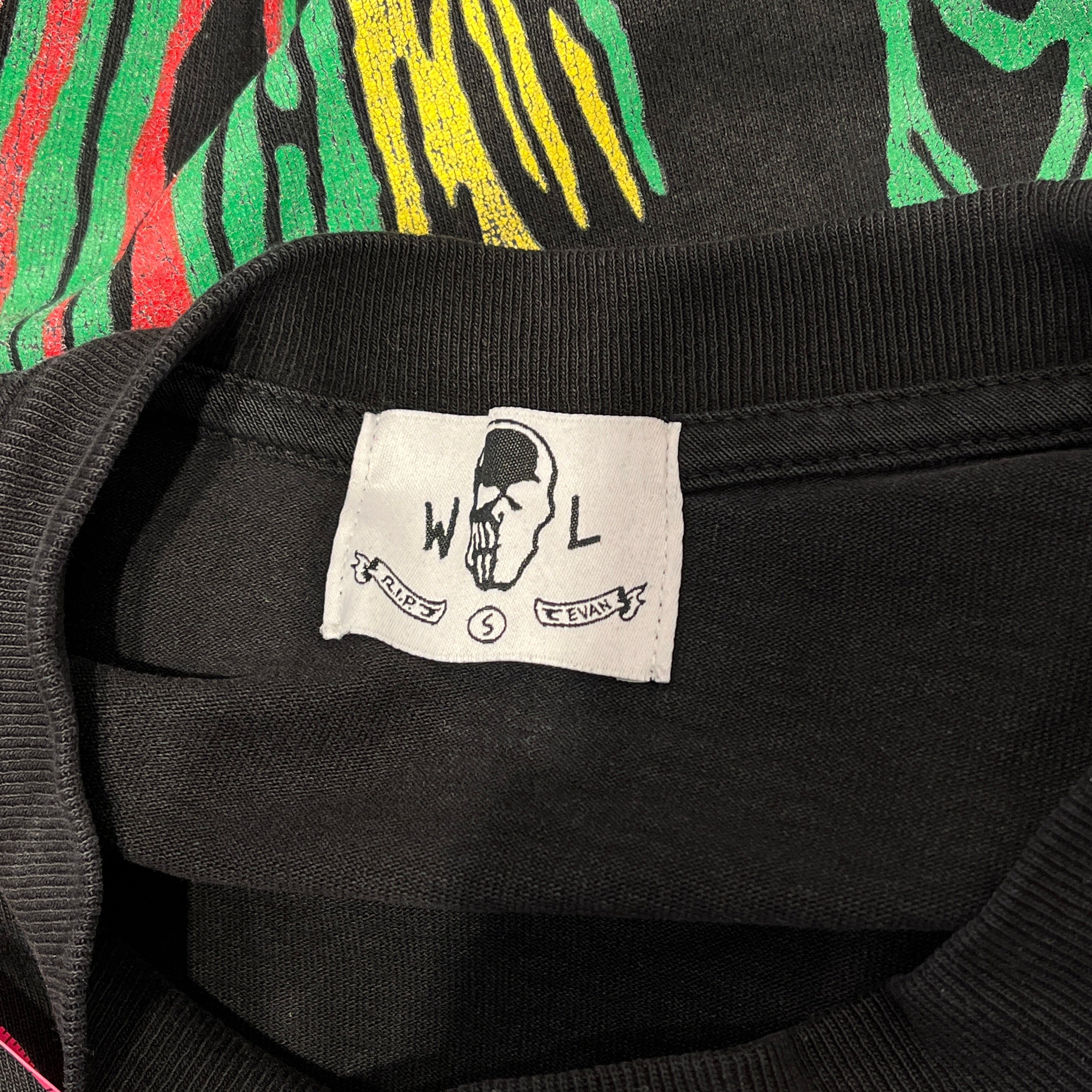 WARREN LOTAS/T-Shirt/S/Cotton/BLK/Graphic/neon reaper view 3