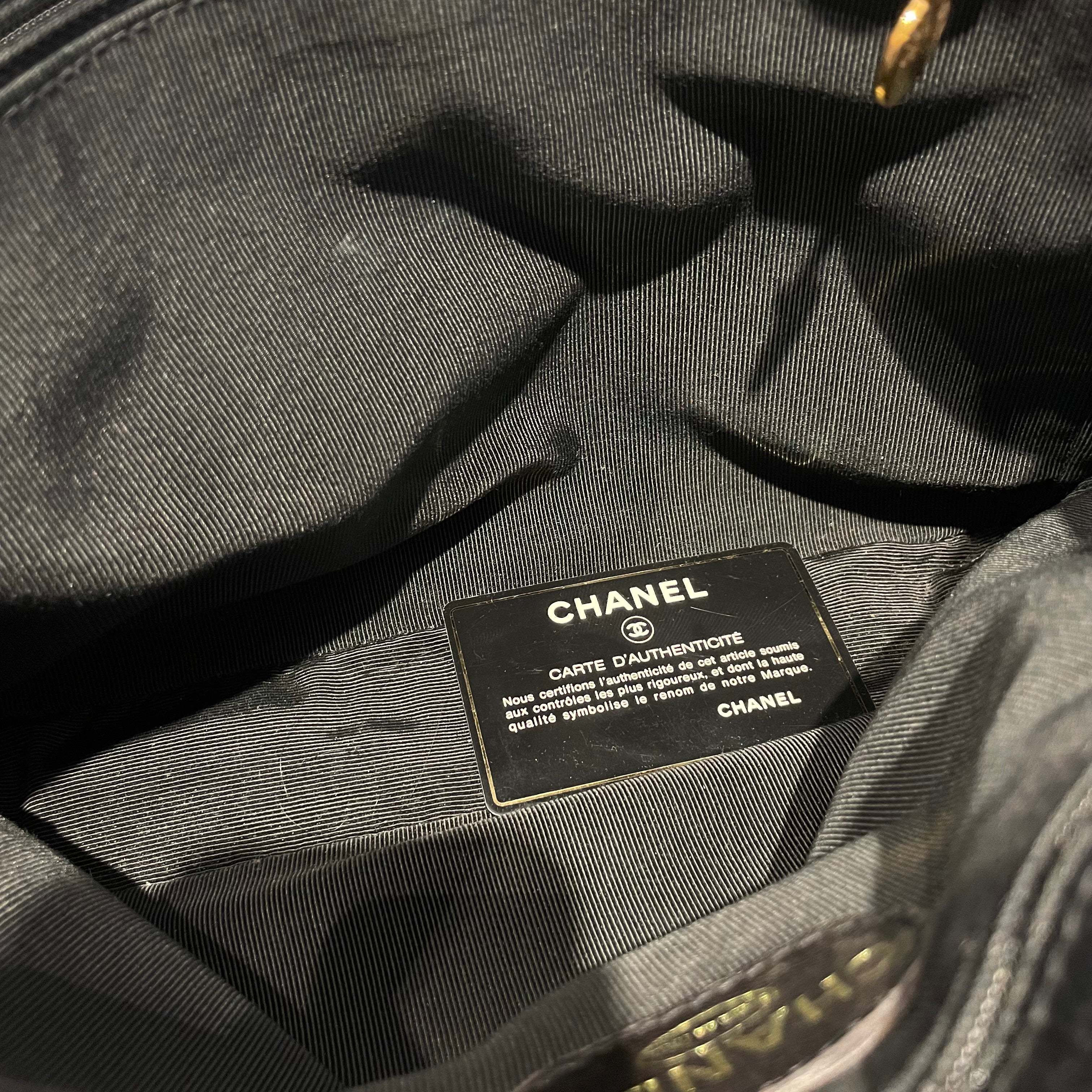 CHANEL/Tote Bag/Leather/BLK/Chanel Vintage Tote bag view 4
