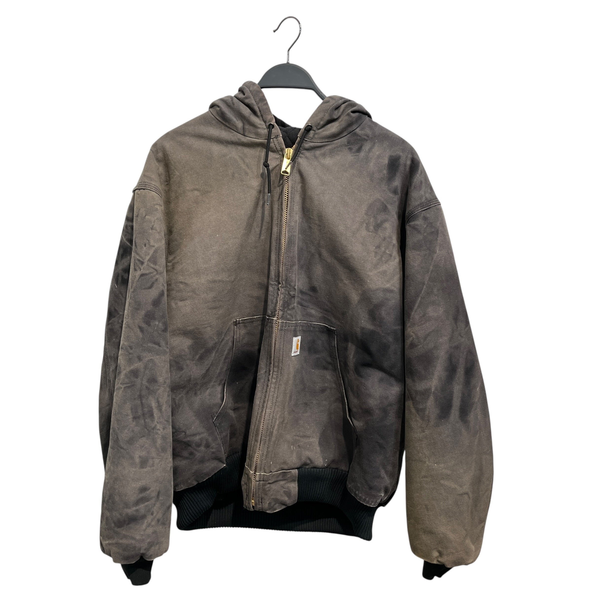 Carhartt/Jacket/XL/Cotton/BLK/Sunfaded Black Hooded JKT view 1