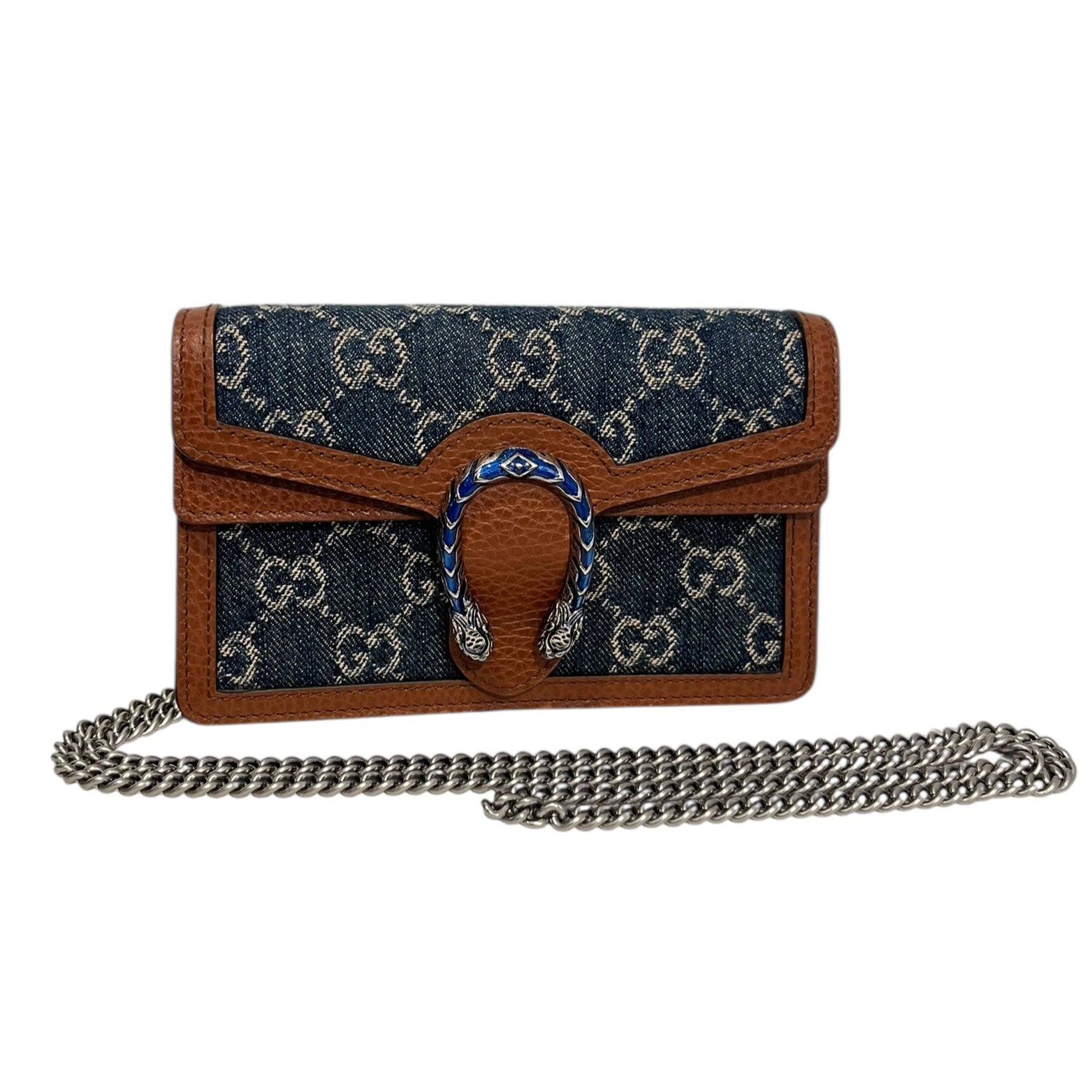 GUCCI/Cross Body Bag/Monogram/Leather/NVY/476432 Dionysys Super Mini Bag view 1