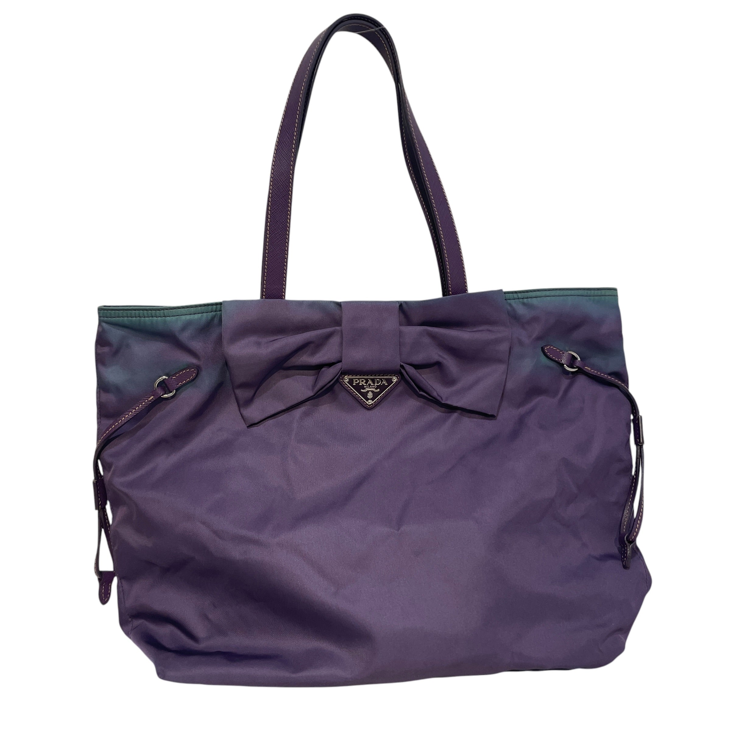 PRADA/Tote Bag/Nylon/PPL/Bow Tote Bag view 1