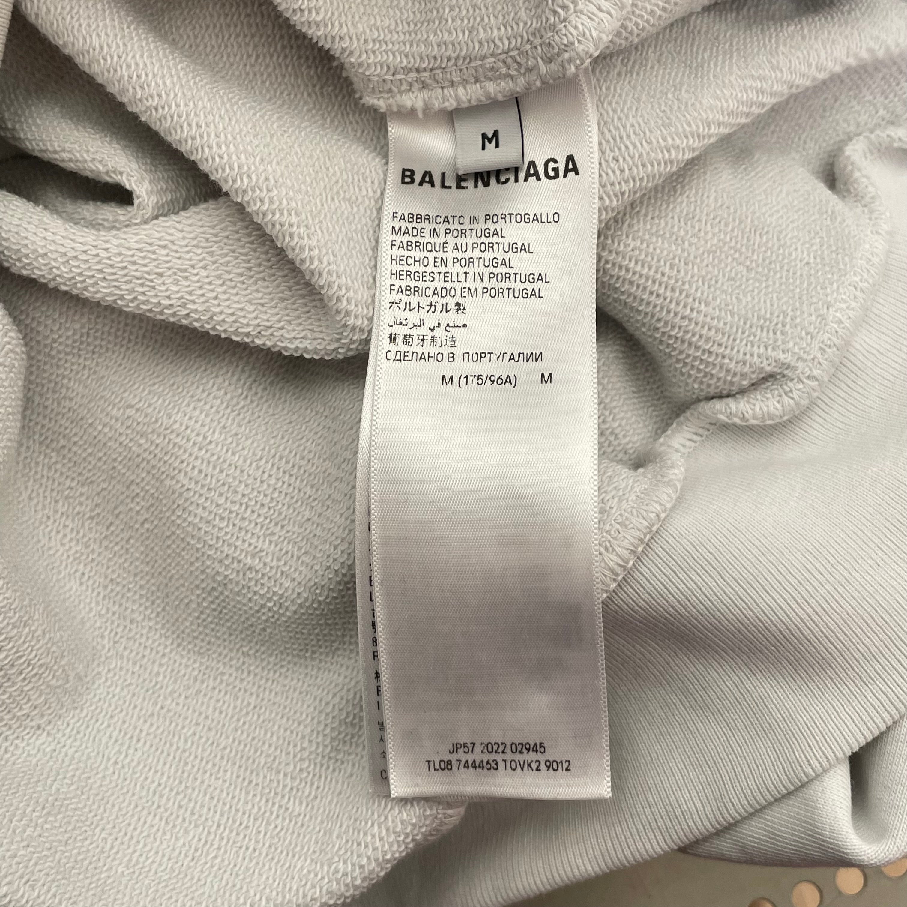 BALENCIAGA/Hoodie/M/Graphic/Cotton/WHT/DIY College Hoodie view 6