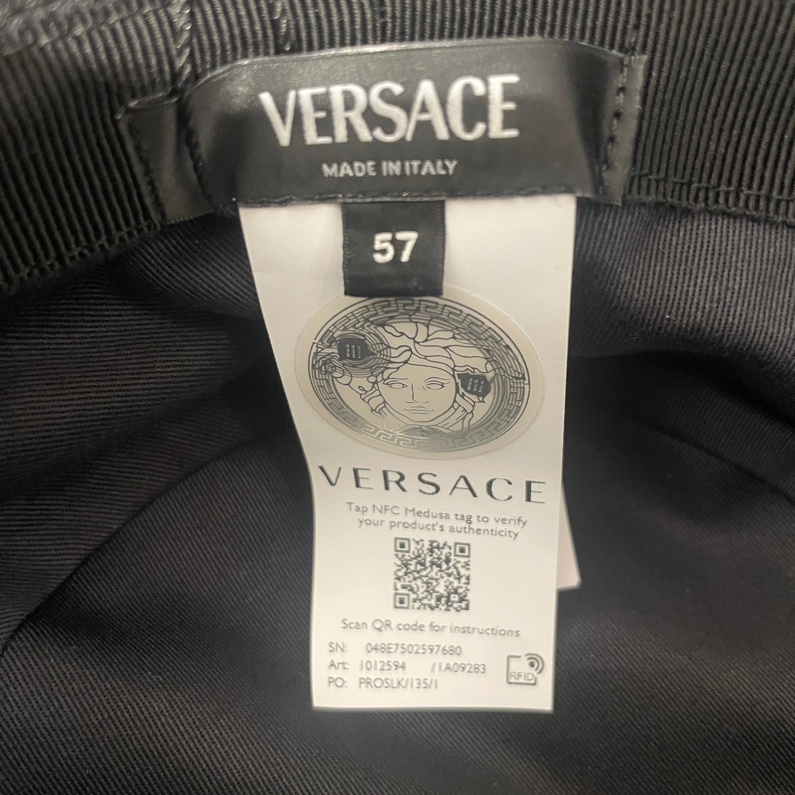VERSACE/Bucket Hat/Cotton/BLK/L's/ view 5
