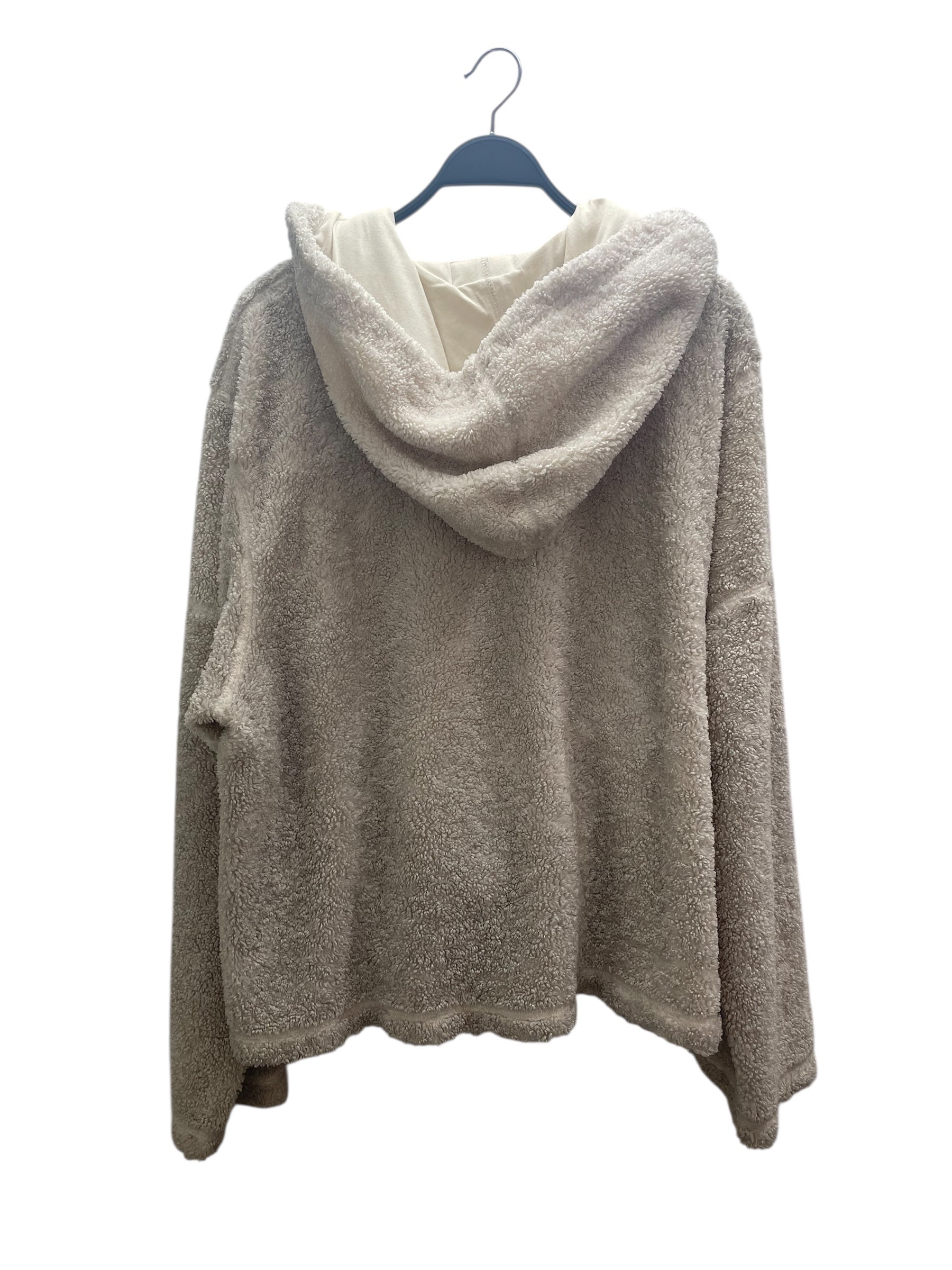 Helmut Lang/Hoodie/XL/Polyester/CRM/FLEECE CUT SLEEVES view 2