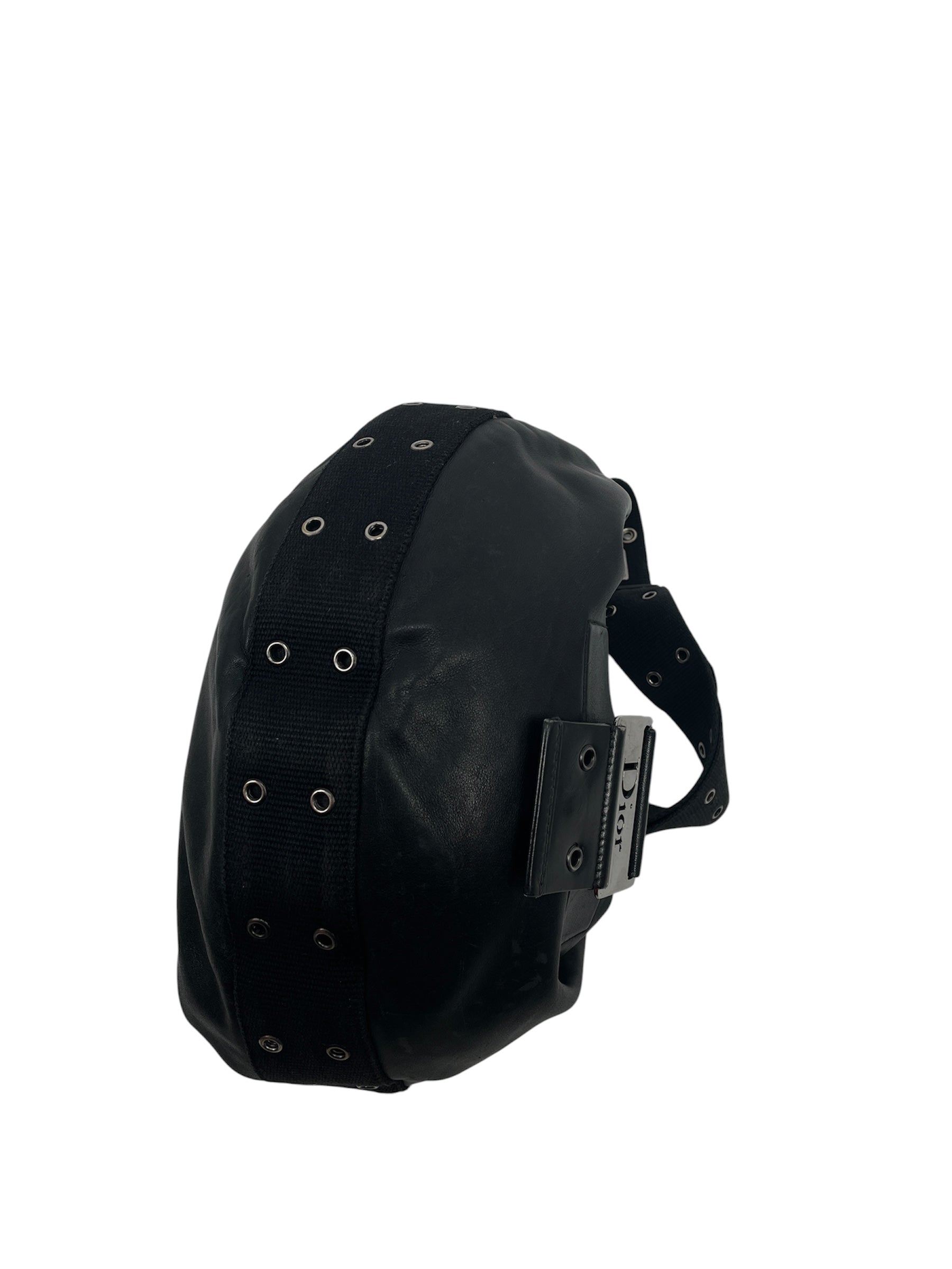 Christian Dior/Cross Body Bag/Leather/BLK/STREET CHIC HOBO BAG view 8