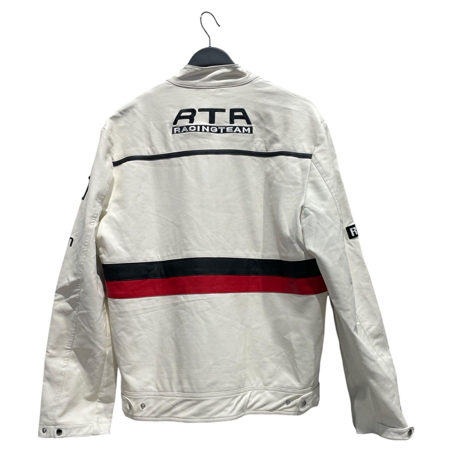 RtA/Leather Jkt/S/Leather/WHT/All Over Print/ view 2