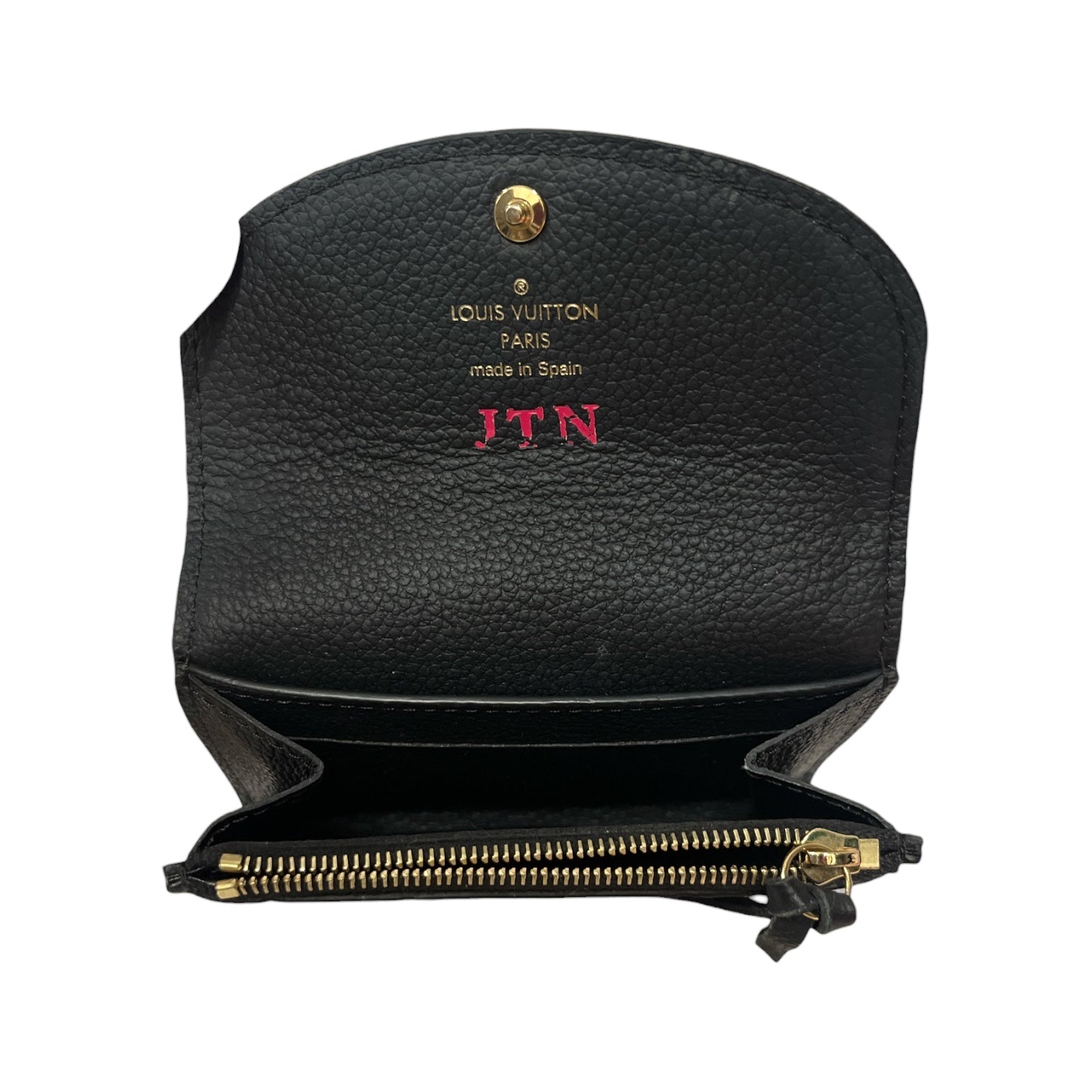 LOUIS VUITTON/Coin Wallet/Monogram/Leather/BLK/L's/Rosalie Coin Pouch view 3