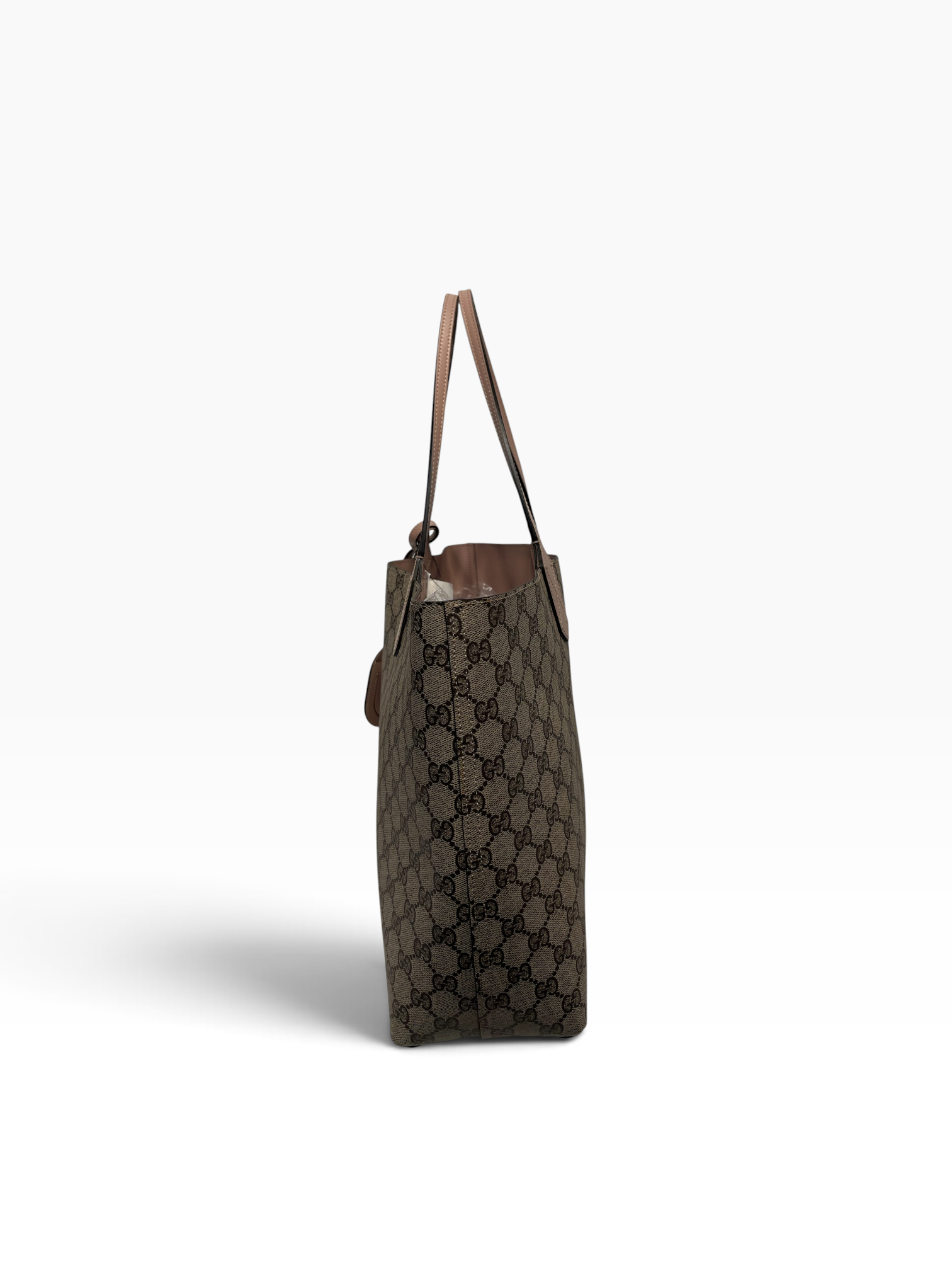 GUCCI/Hand Bag/All Over Print/Leather/BEG/Reversible Tote GG view 2