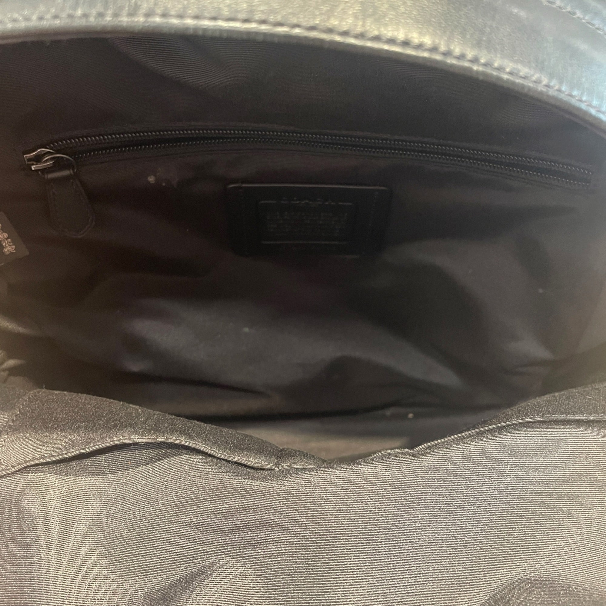 COACH/Backpack/Monogram/Leather/BLK/West view 4