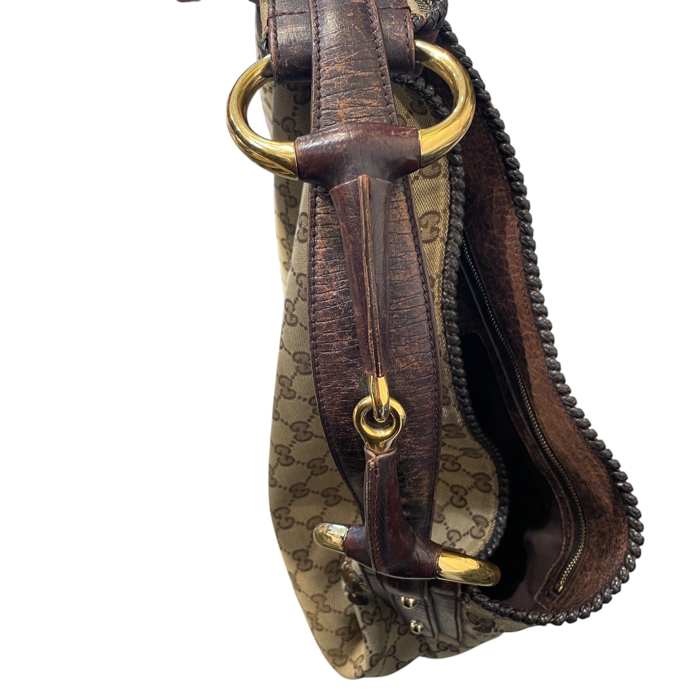 GUCCI/Bag/Monogram/Cotton/BRW/Monogram Hobo Bag view 11