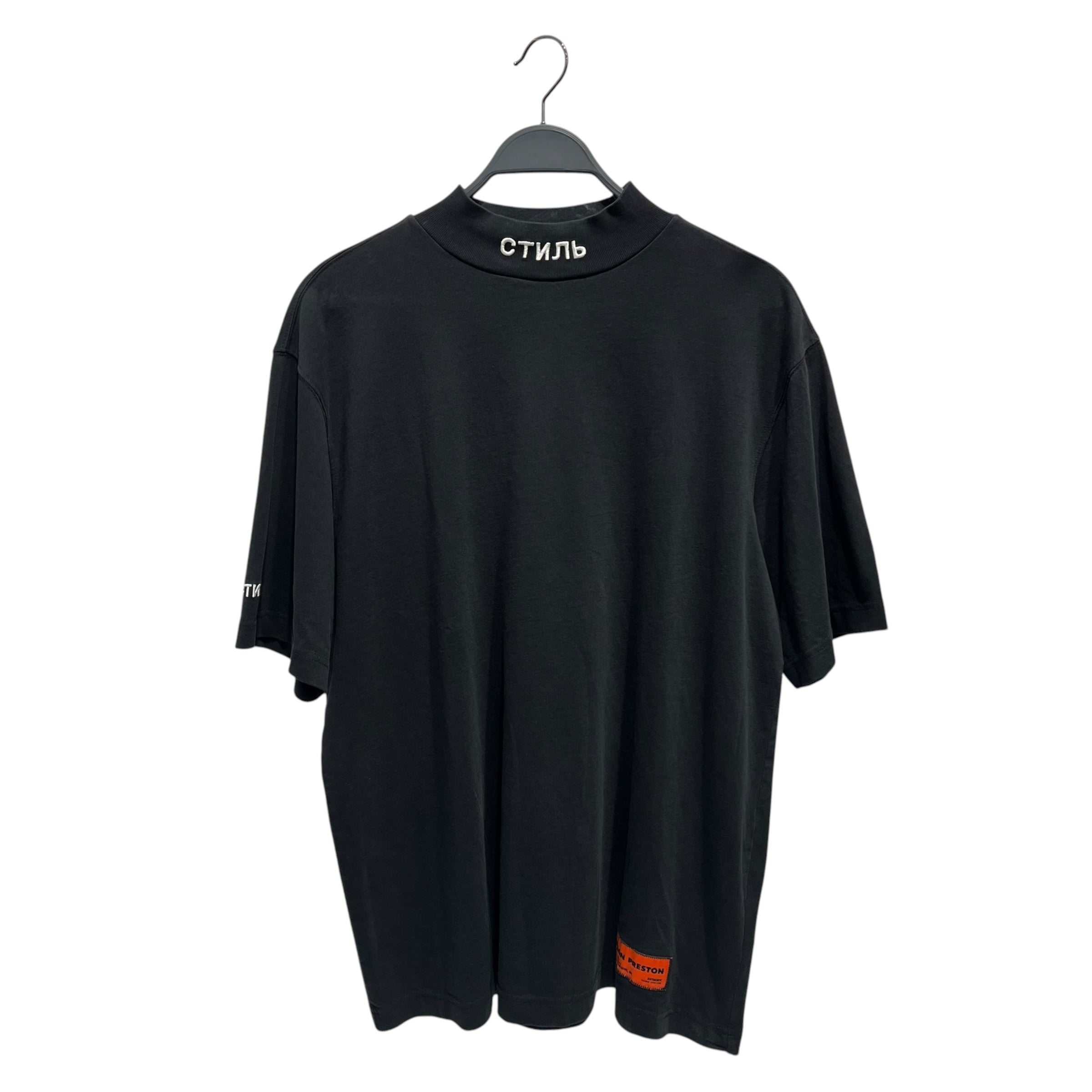HERON PRESTON/T-Shirt/M/Cotton/BLK/MockNeck view 1