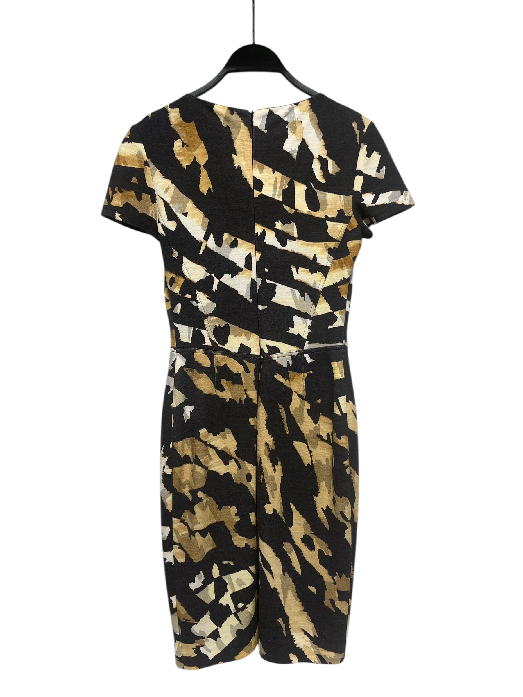 BLUMARINE/SS Dress/40/Animal Pattern/Cotton/CML/LINES GING ACROSS DRESS view 2