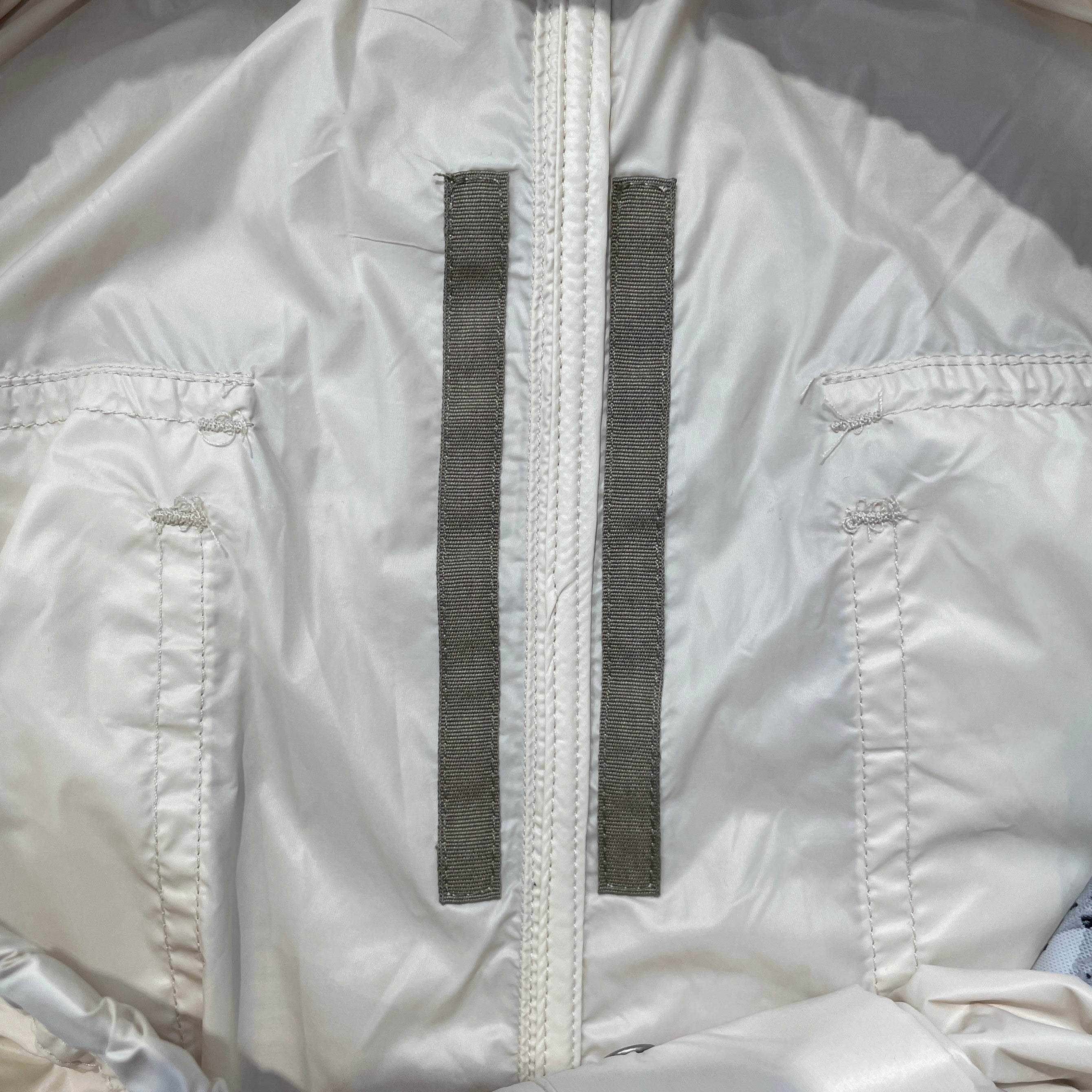 RICK OWENS DRKSHDW/Pants/M/Nylon/WHT/'Cream' Pusher Button Pants view 5