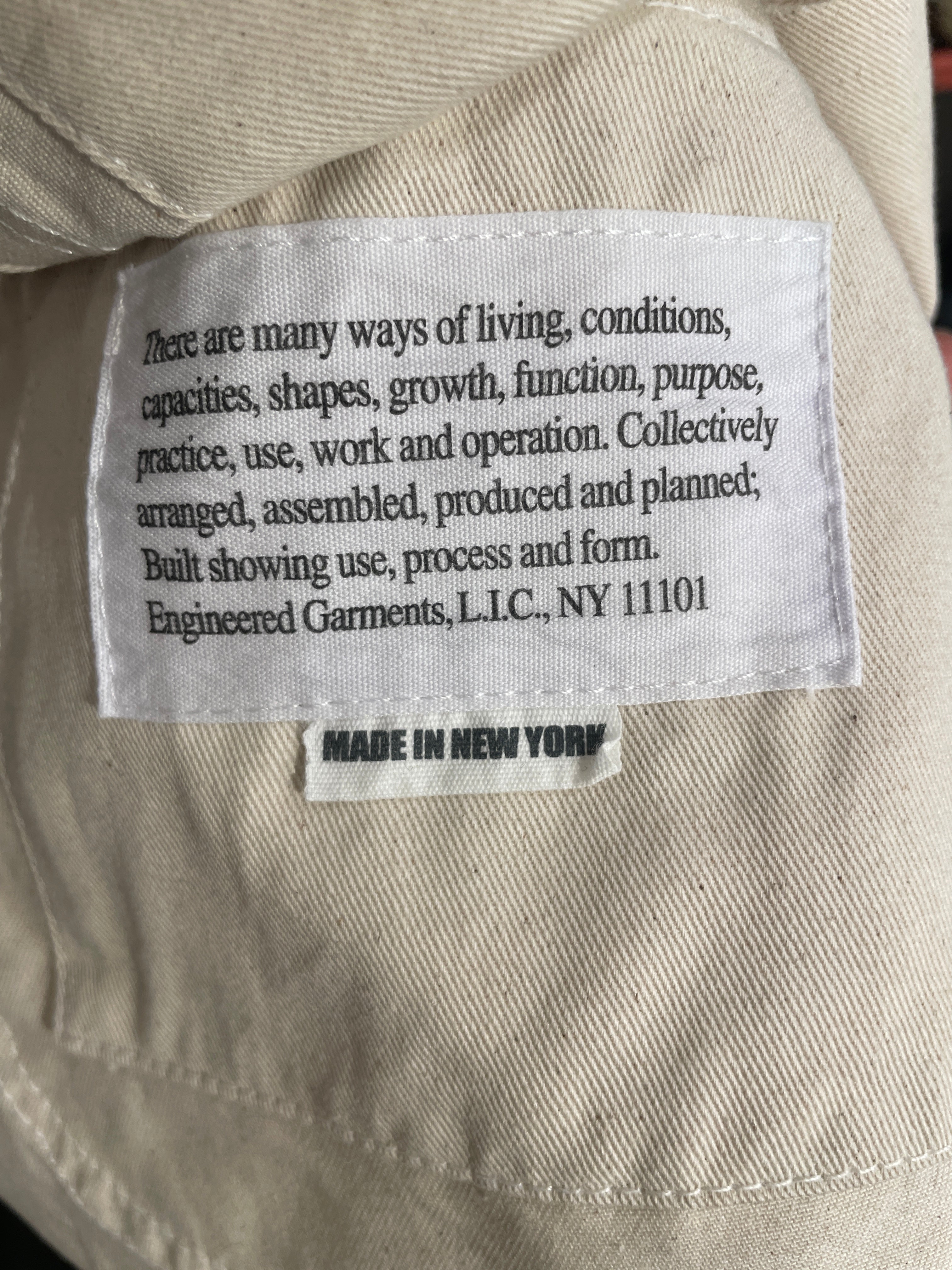 Engineered Garments/Jacket/XL/Cotton/CRM/BEDFORD JKT NATURAL view 5