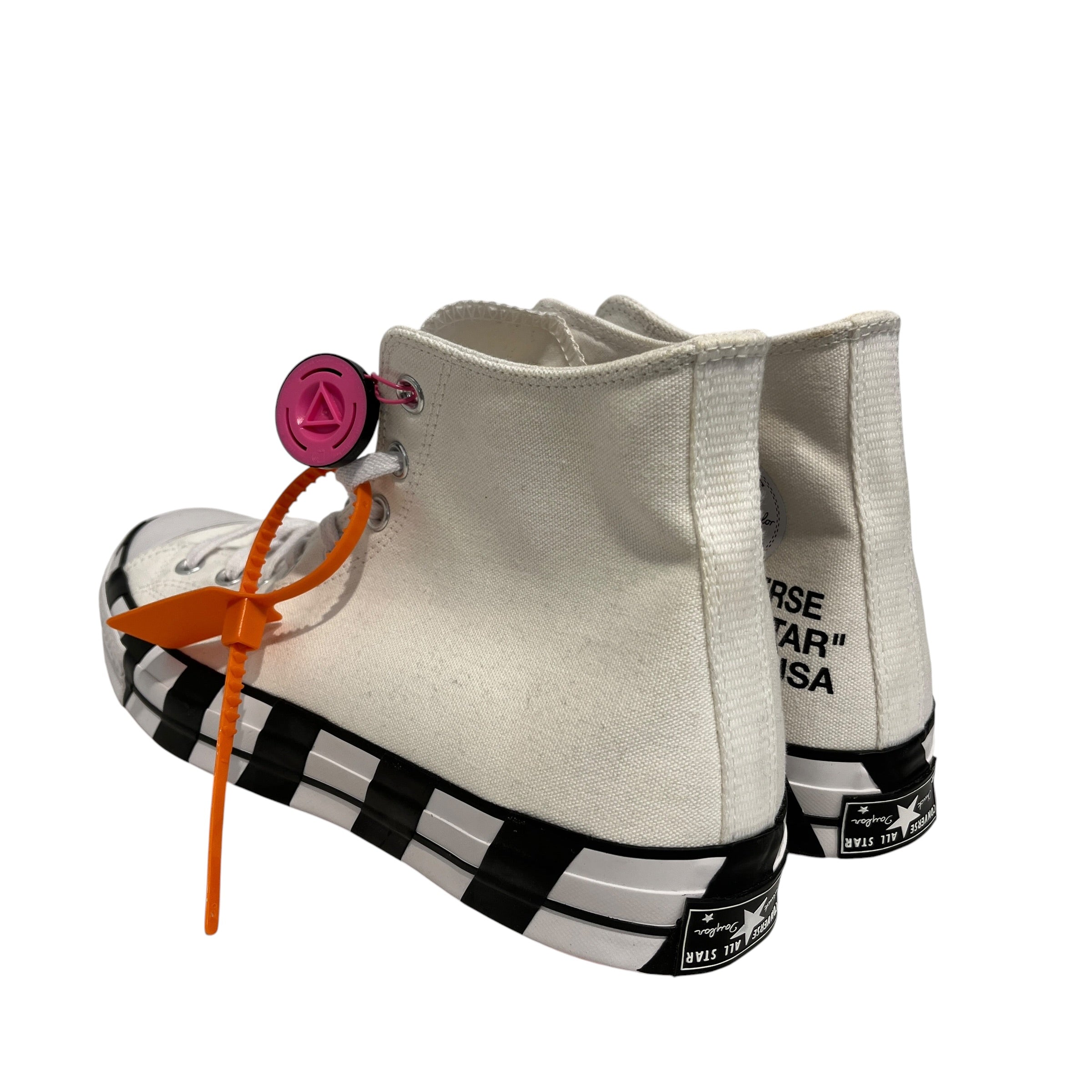 CONVERSE/Hi-Sneakers/US 13/Cotton/WHT/Off White Chucks view 2