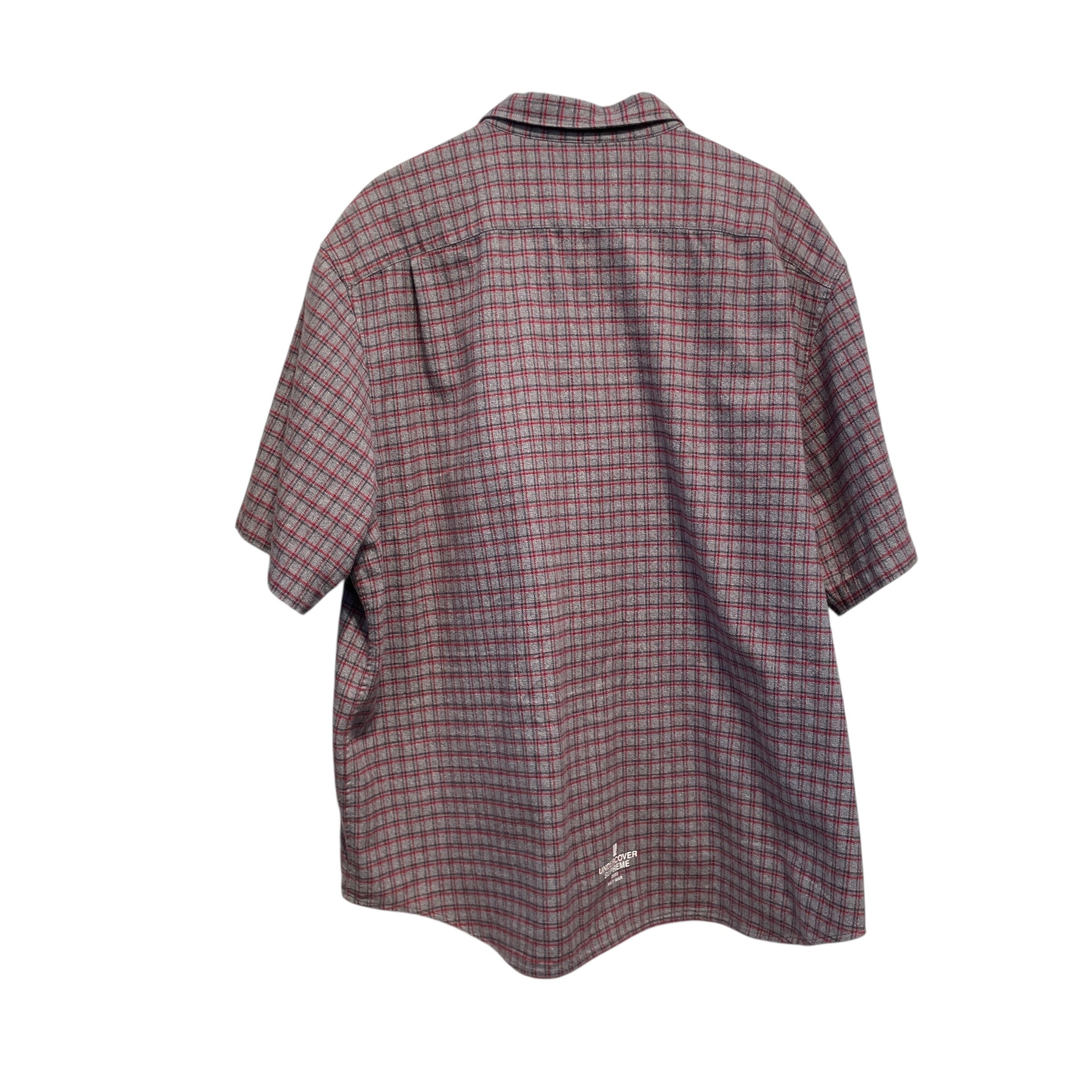 Supreme/UNDERCOVER/SS Shirt/XL/Cotton/GRY/Plaid/RED/ view 2