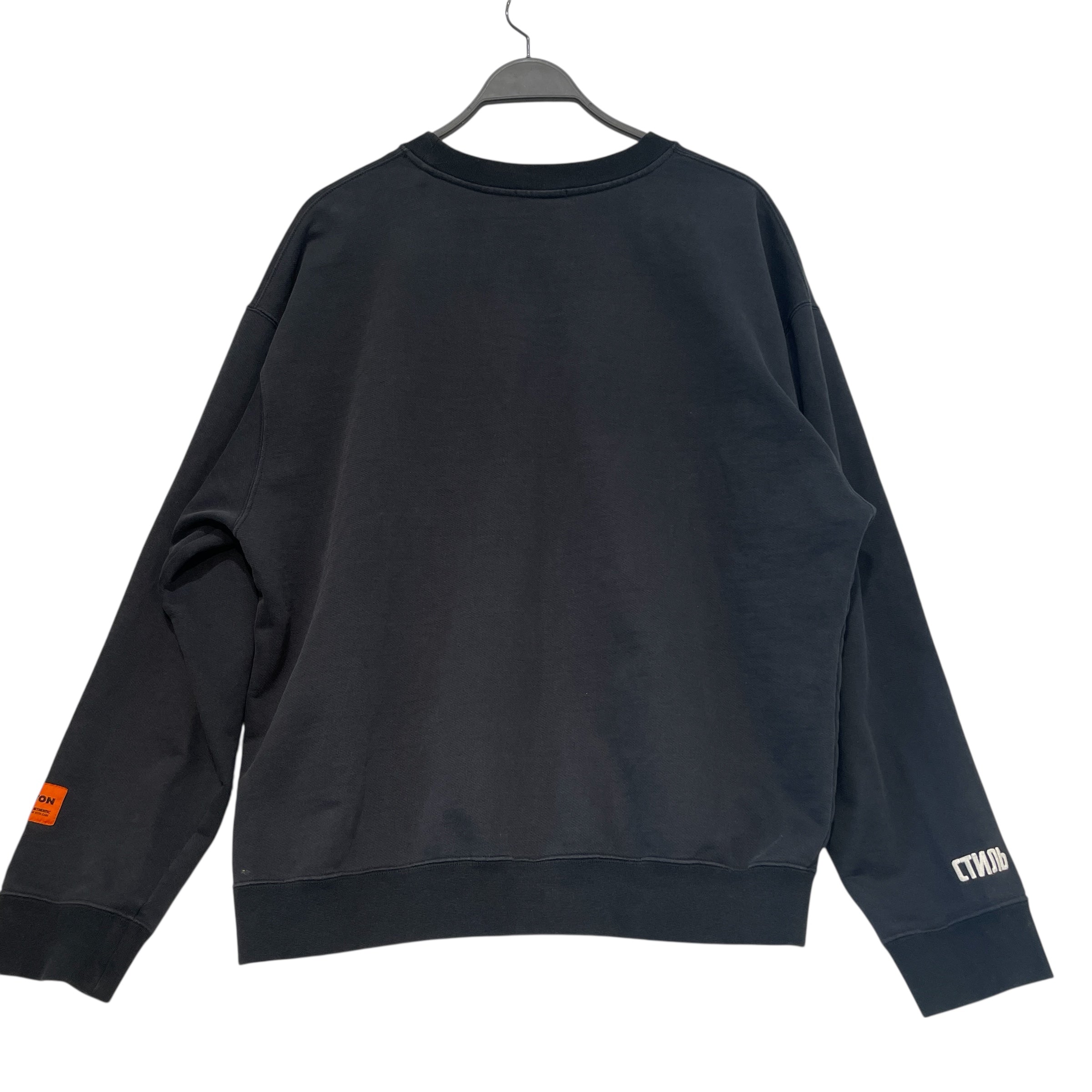 HERON PRESTON/Sweatshirt/M/Cotton/BLK/Ref Tag view 2