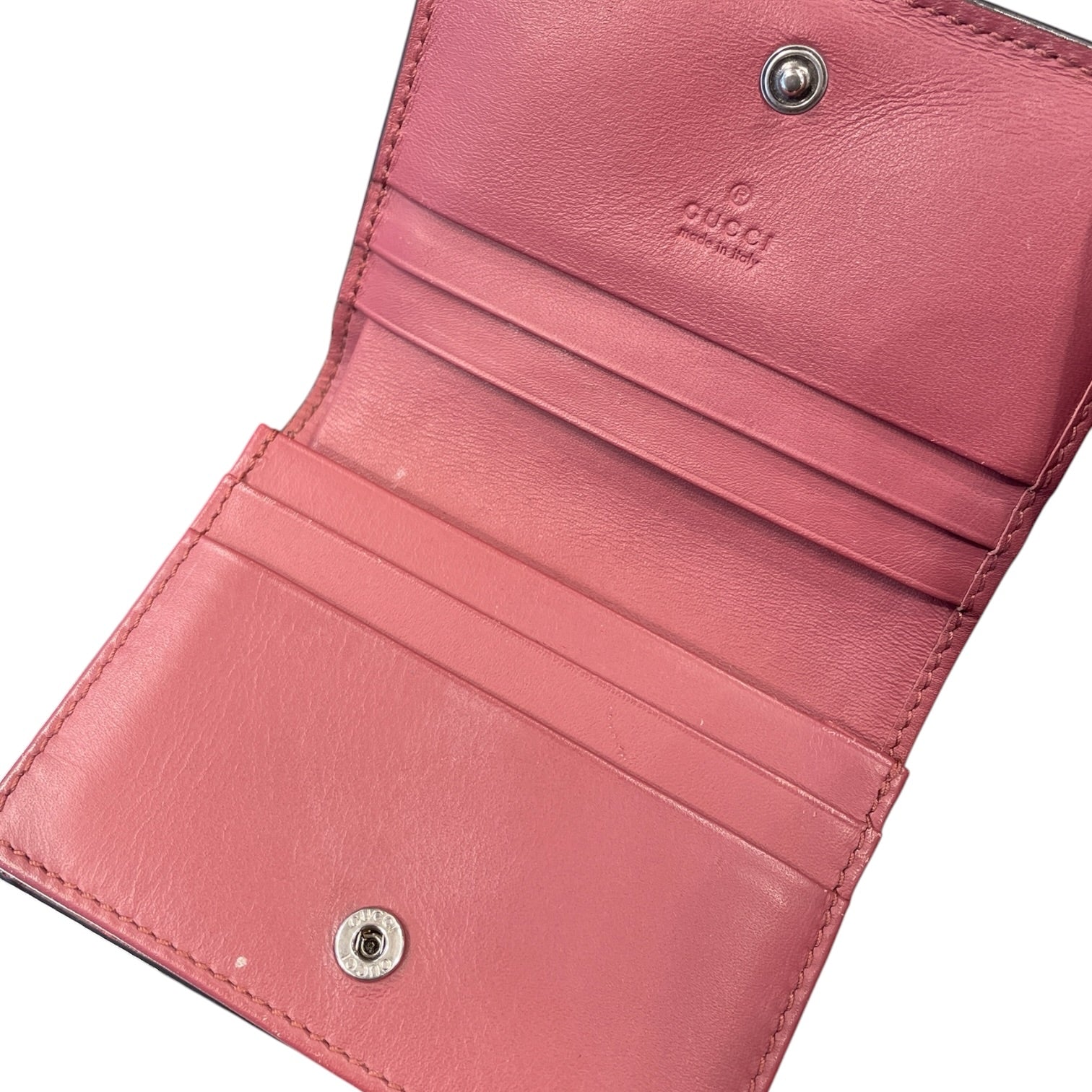 GUCCI/Bifold Wallet/Leather/BEG/Blooms French Flap Wallet view 4