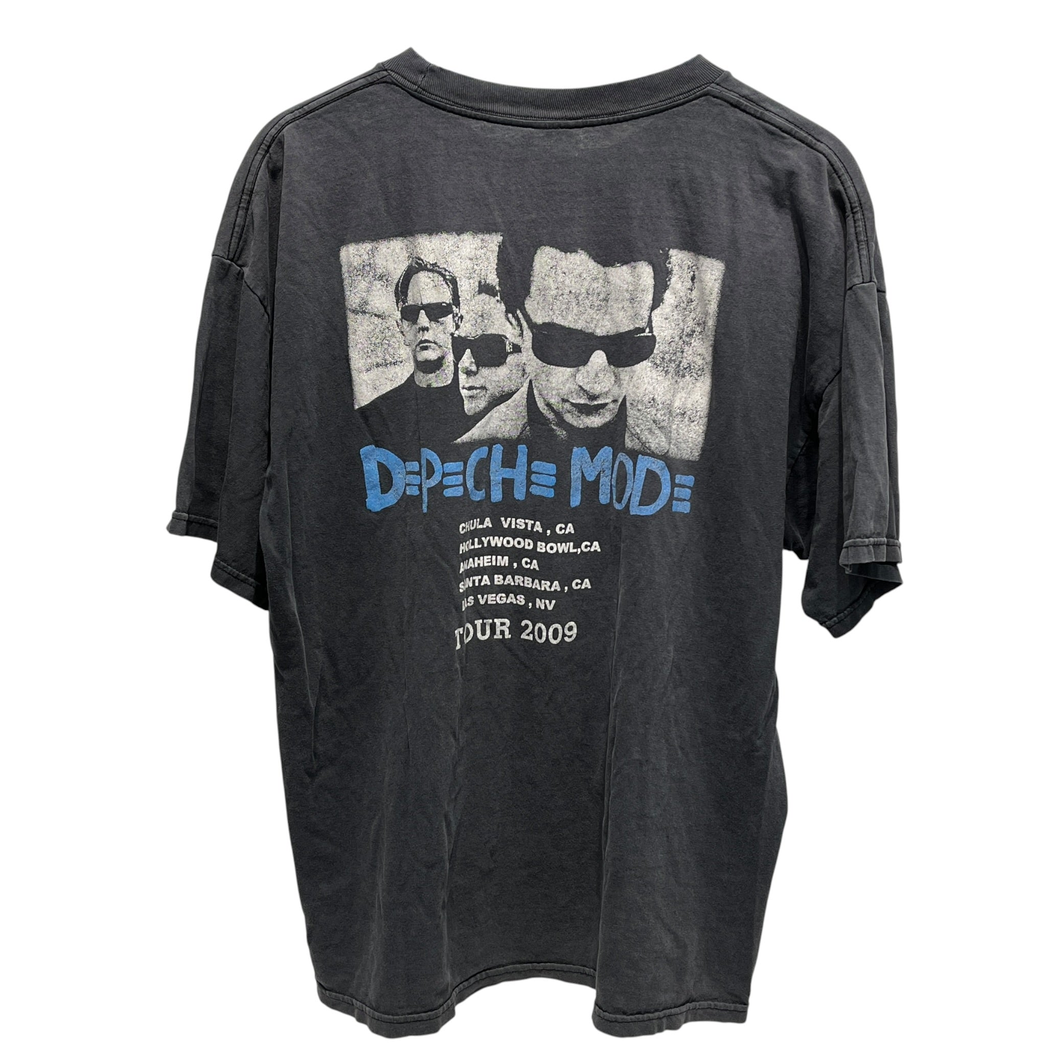 Vintage/T-Shirt/L/Cotton/GRY/Graphic/depeche mode world tour view 2