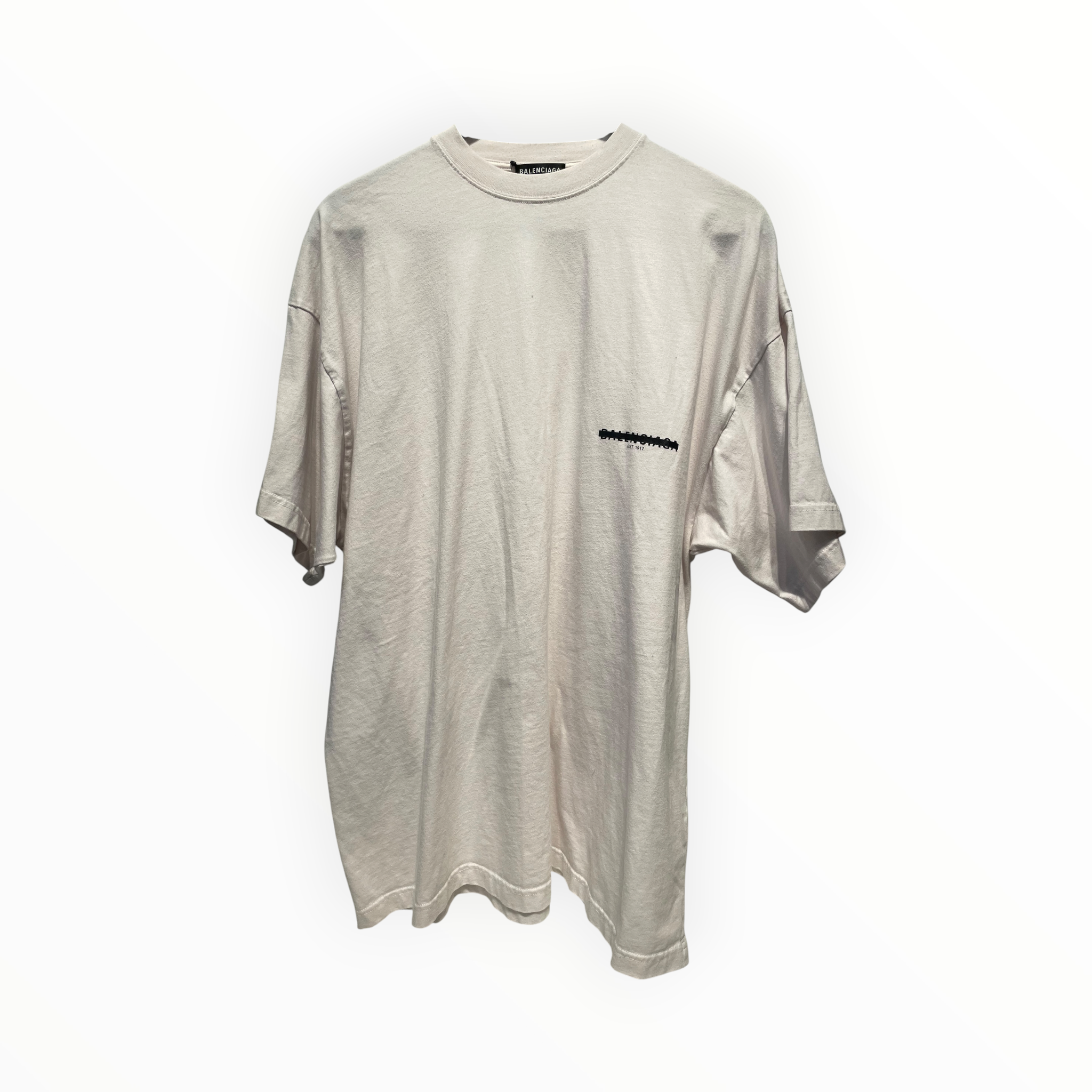 BALENCIAGA/T-Shirt/2/Cotton/WHT/CROSSED OUT TEE view 1