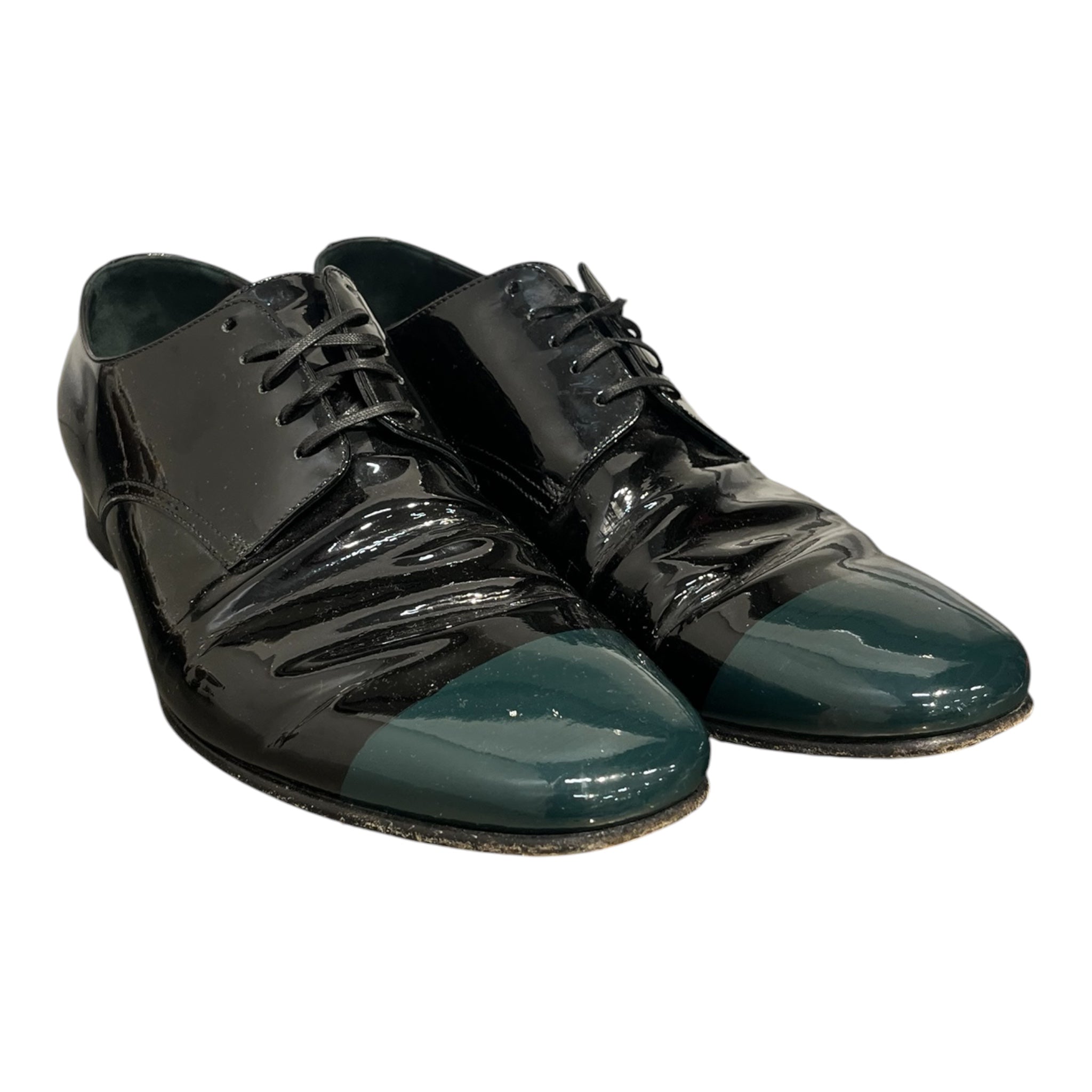 BURBERRY/Dress Shoes/EU 43/BLK/PATENT LEATHER DERBY SHOES view 3