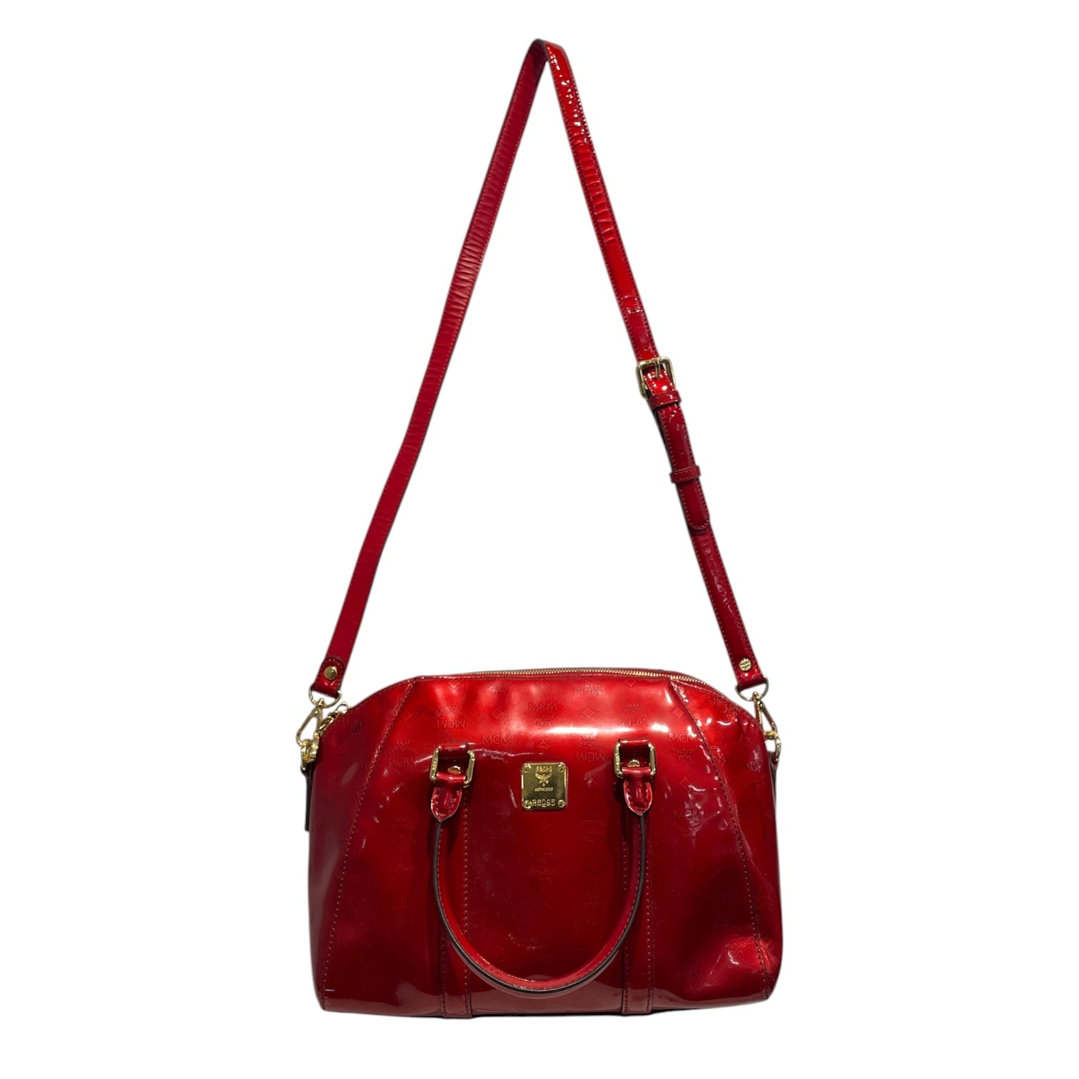 MCM/Hand Bag/Leather/RED/IVANA PATENT LEATHER R6095 view 1