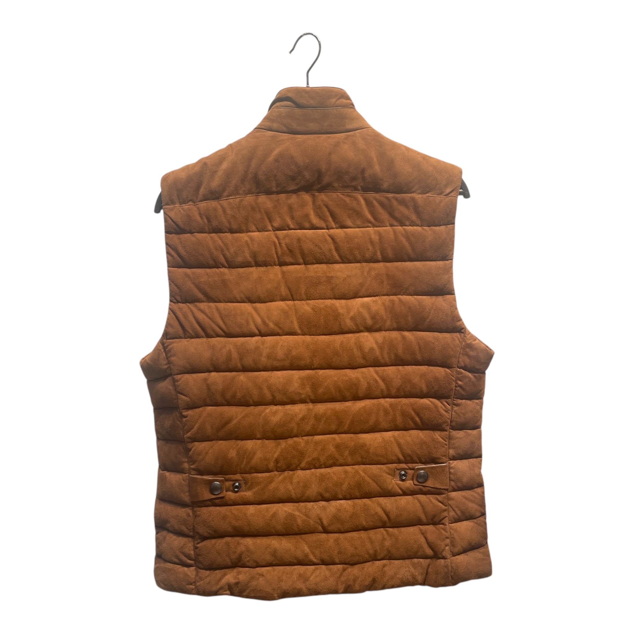 POLO RALPH LAUREN/Puffer Vest/M/Suede/BRW/ view 2