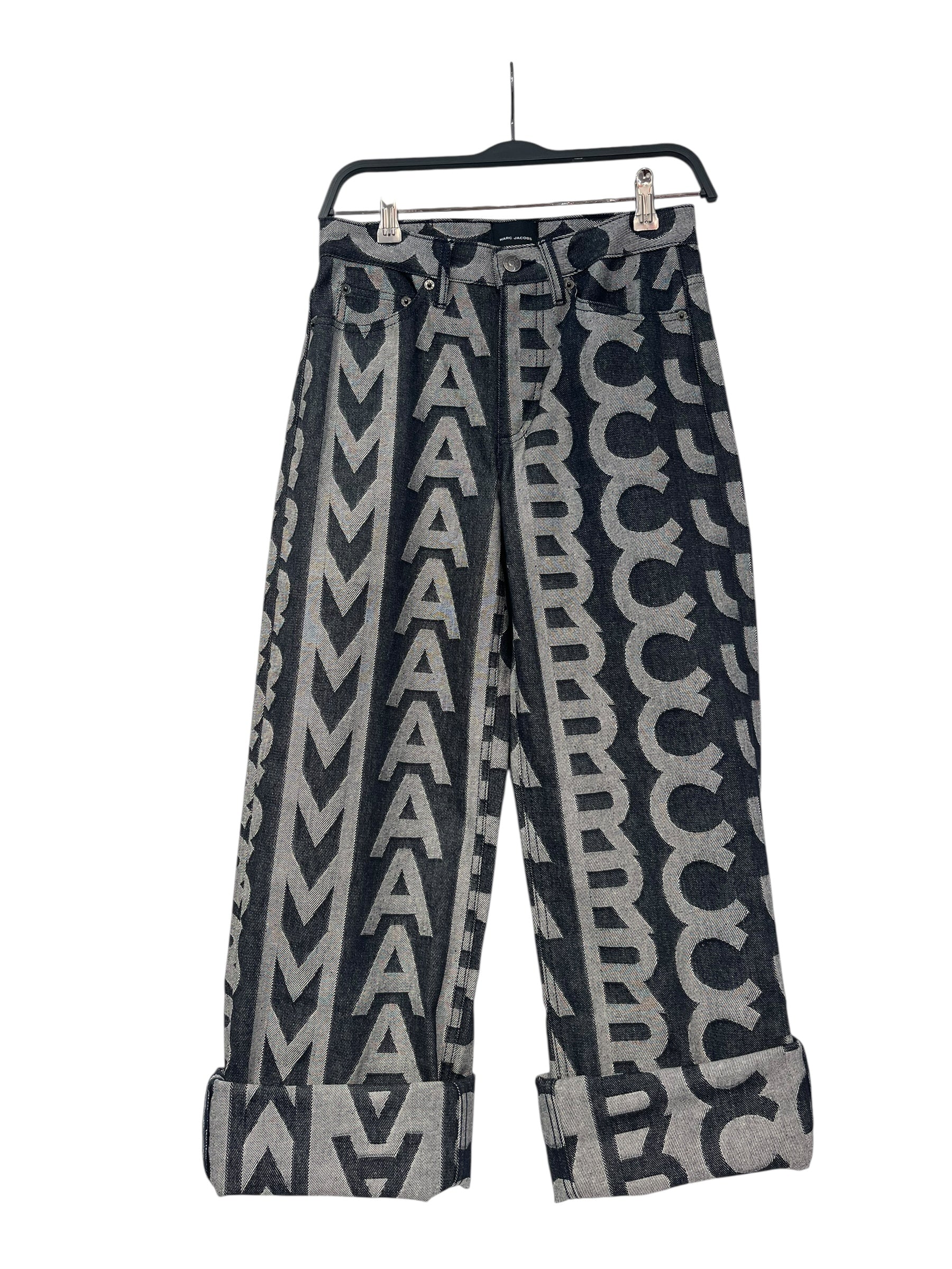 MARC JACOBS/Straight Pants/24/Denim/IDG/Button Fly/Monogram/marc jacobs monogram denim view 1