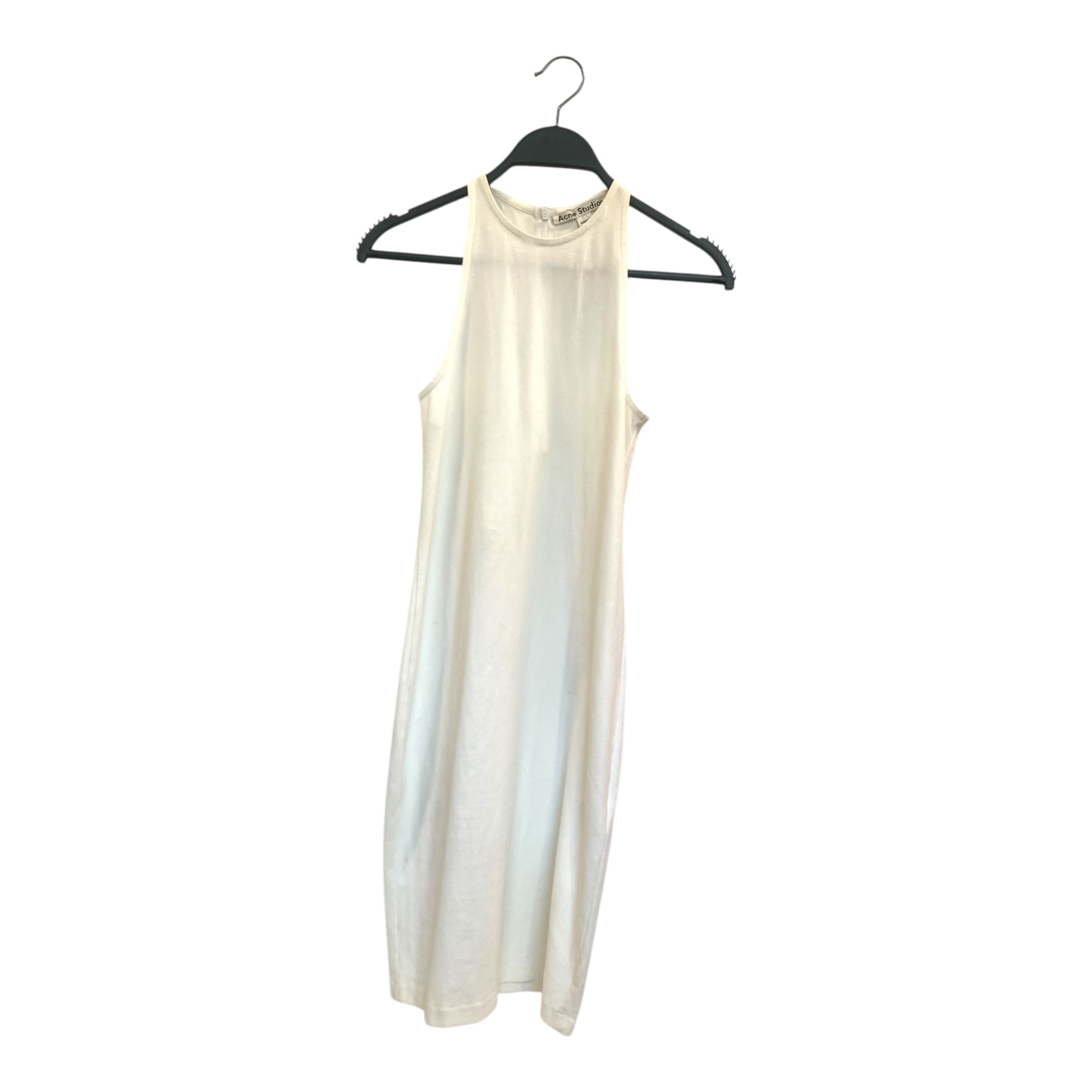 Acne Studios/SL Dress/S/Cotton/WHT/SLEEVELESS ACNE DRESS view 1